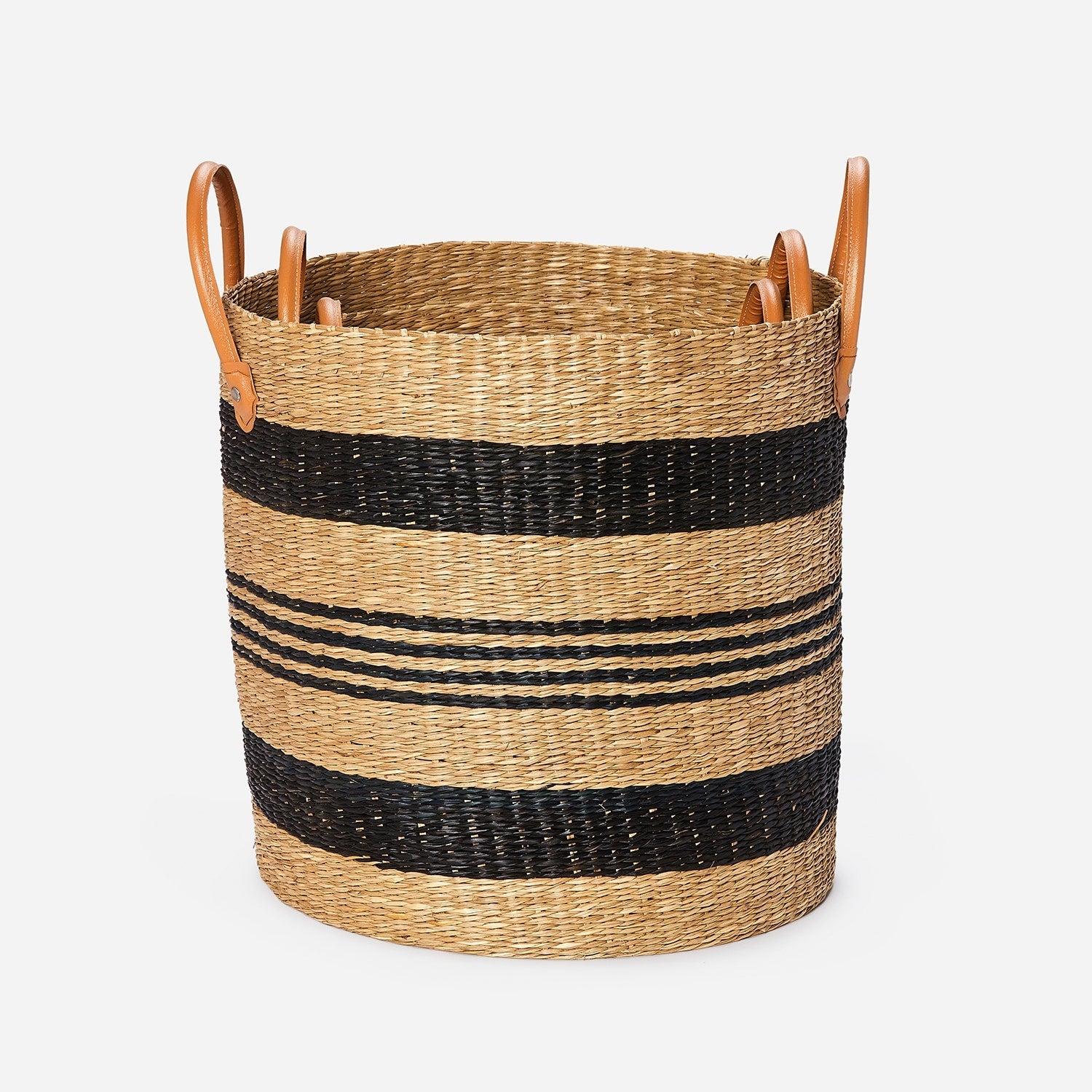Hudson, Black/Natural, Baskets, Seagrass, S/3