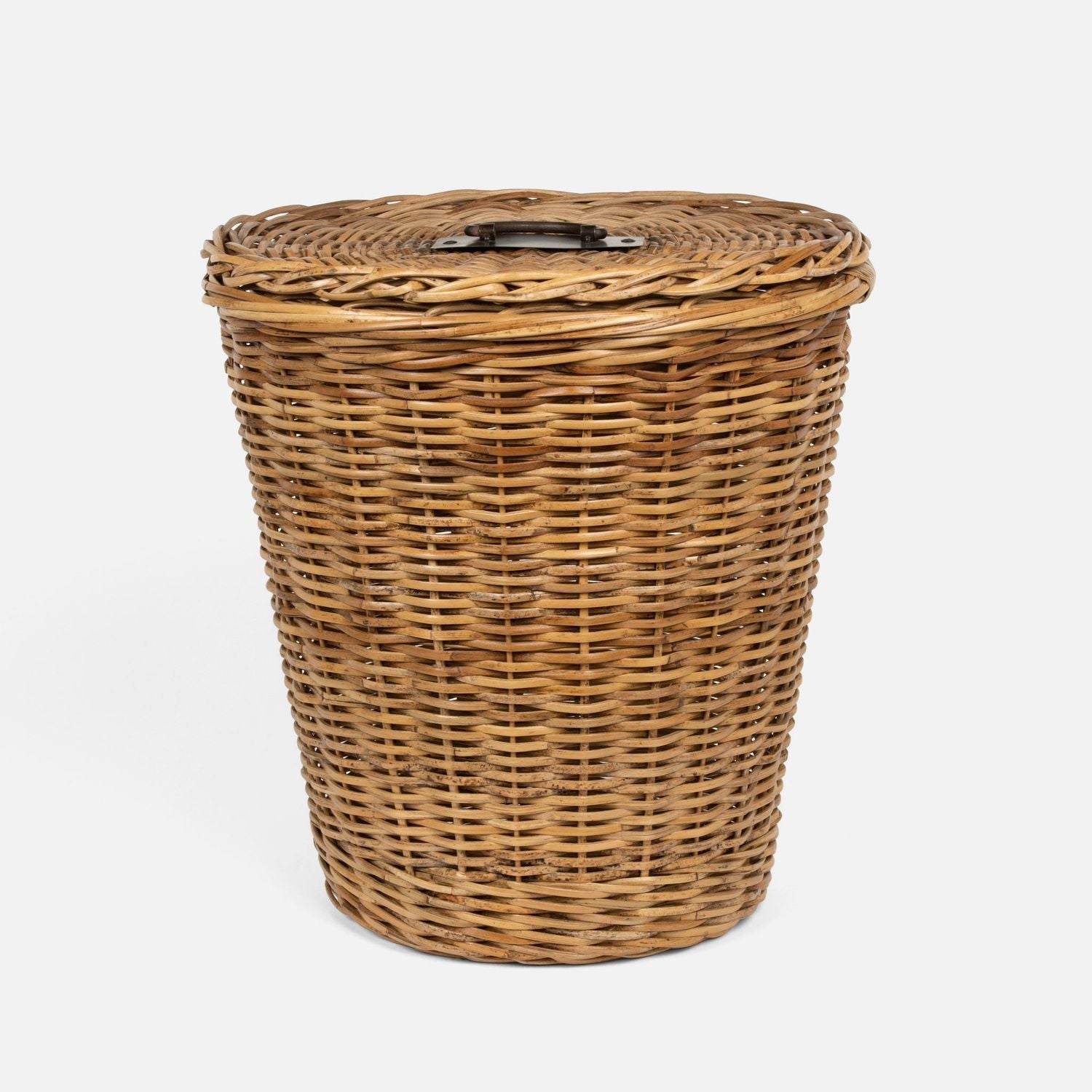 Lamia, Natural, Hamper, Round, Rattan