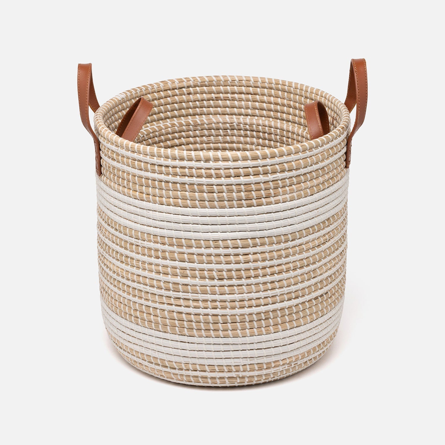 Olinda, White/Natural, Baskets, Seagrass, S/2