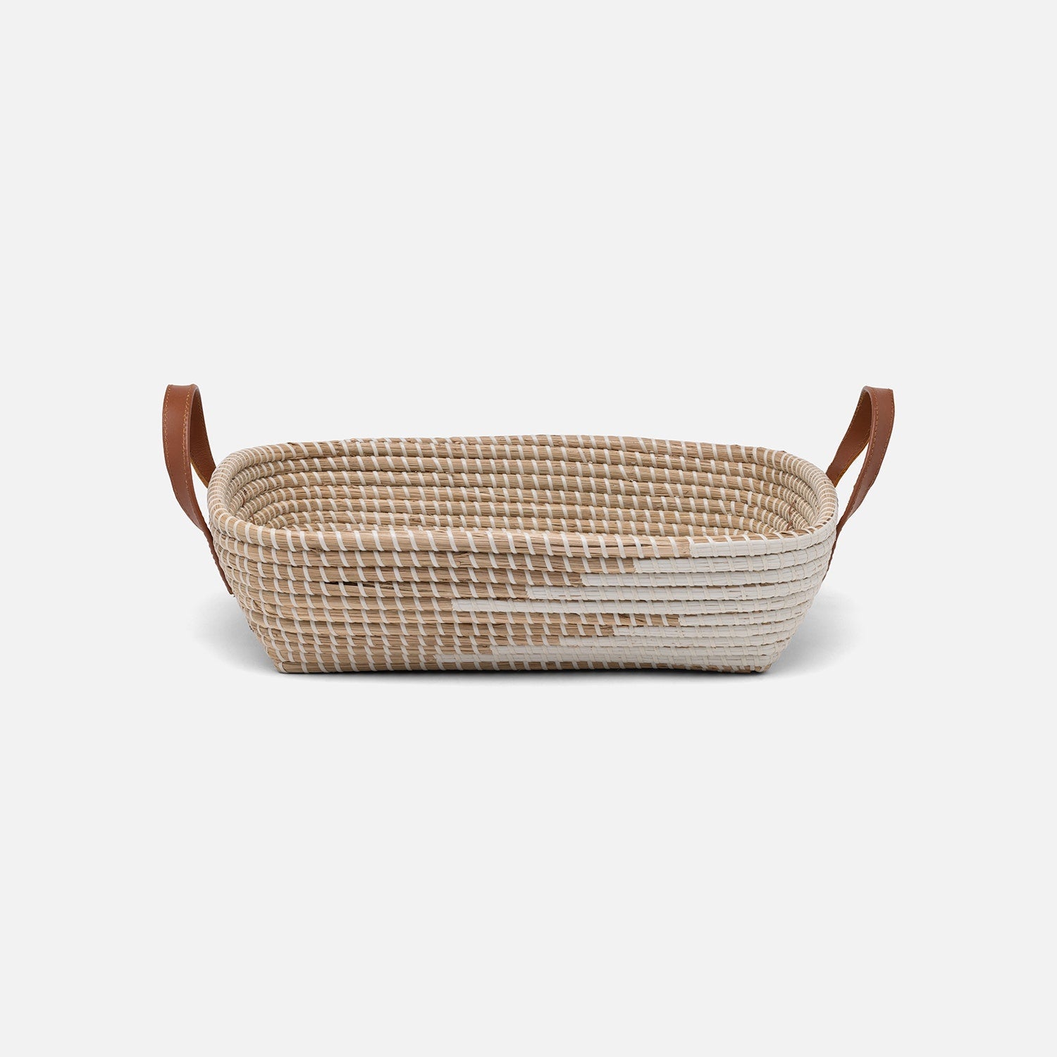 Olinda, White/Natural, Storage Baskets, Seagrass, Pack/2