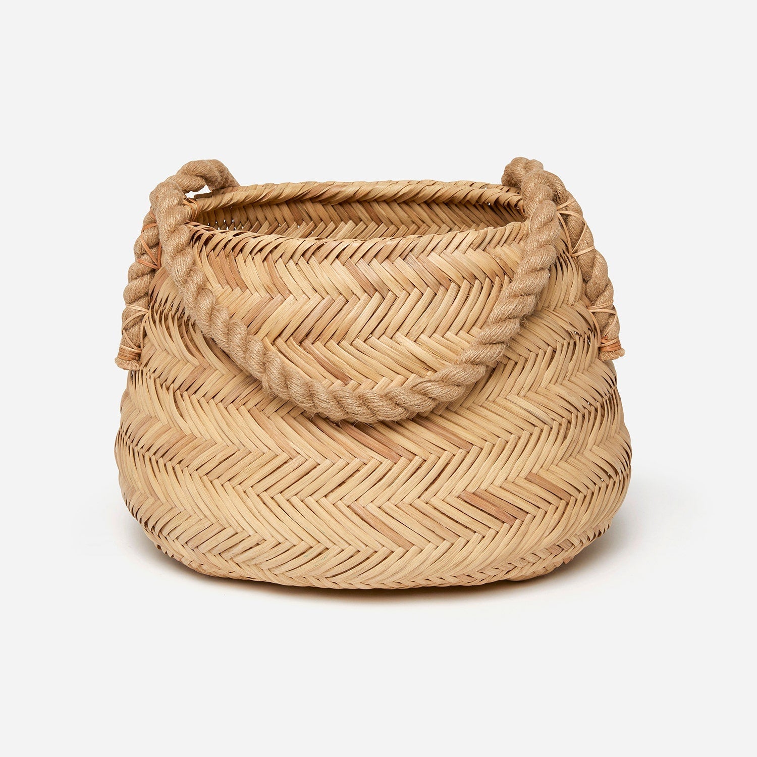 Saunier, Natural, Basket, Round, Rattan