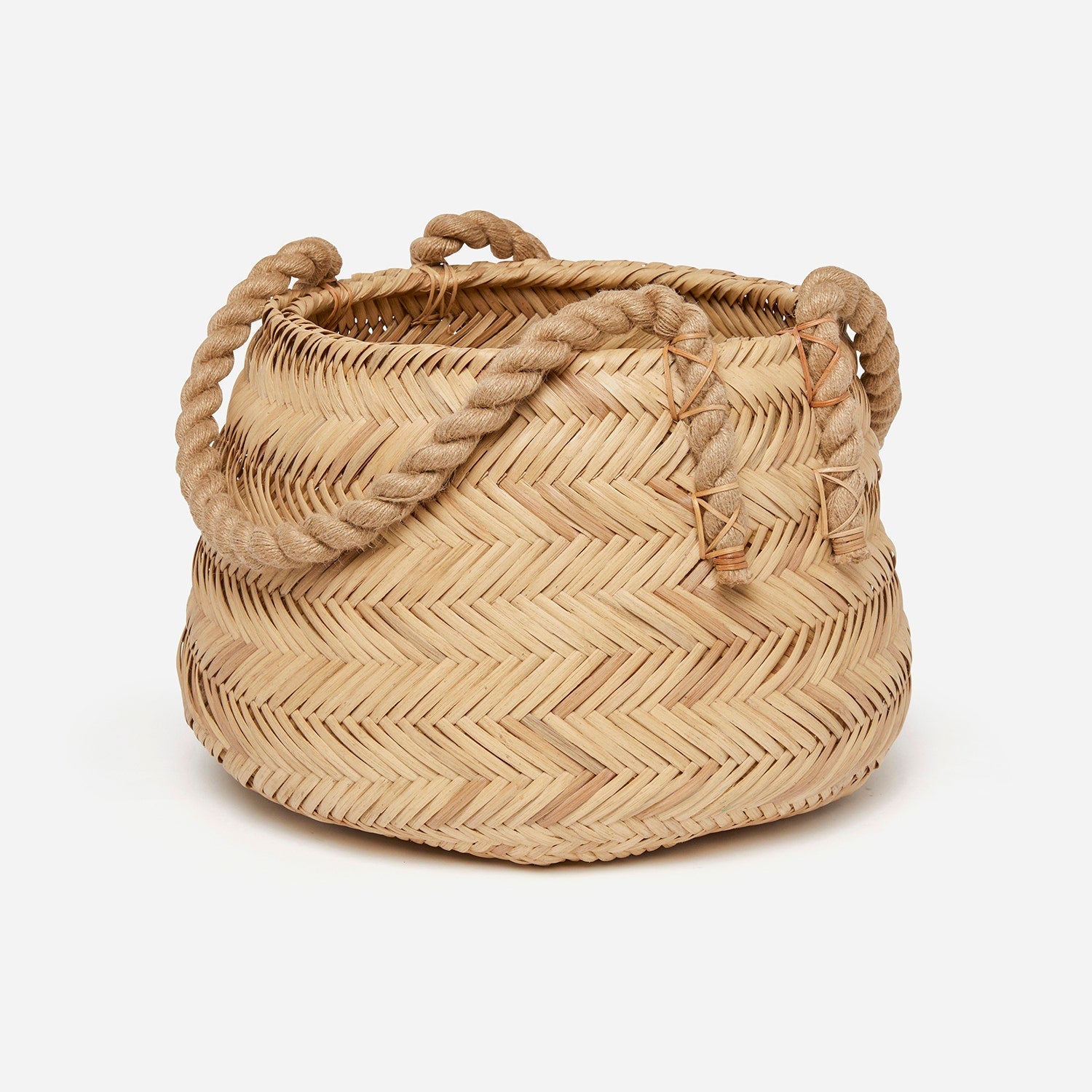 Saunier, Natural, Basket, Round, Rattan