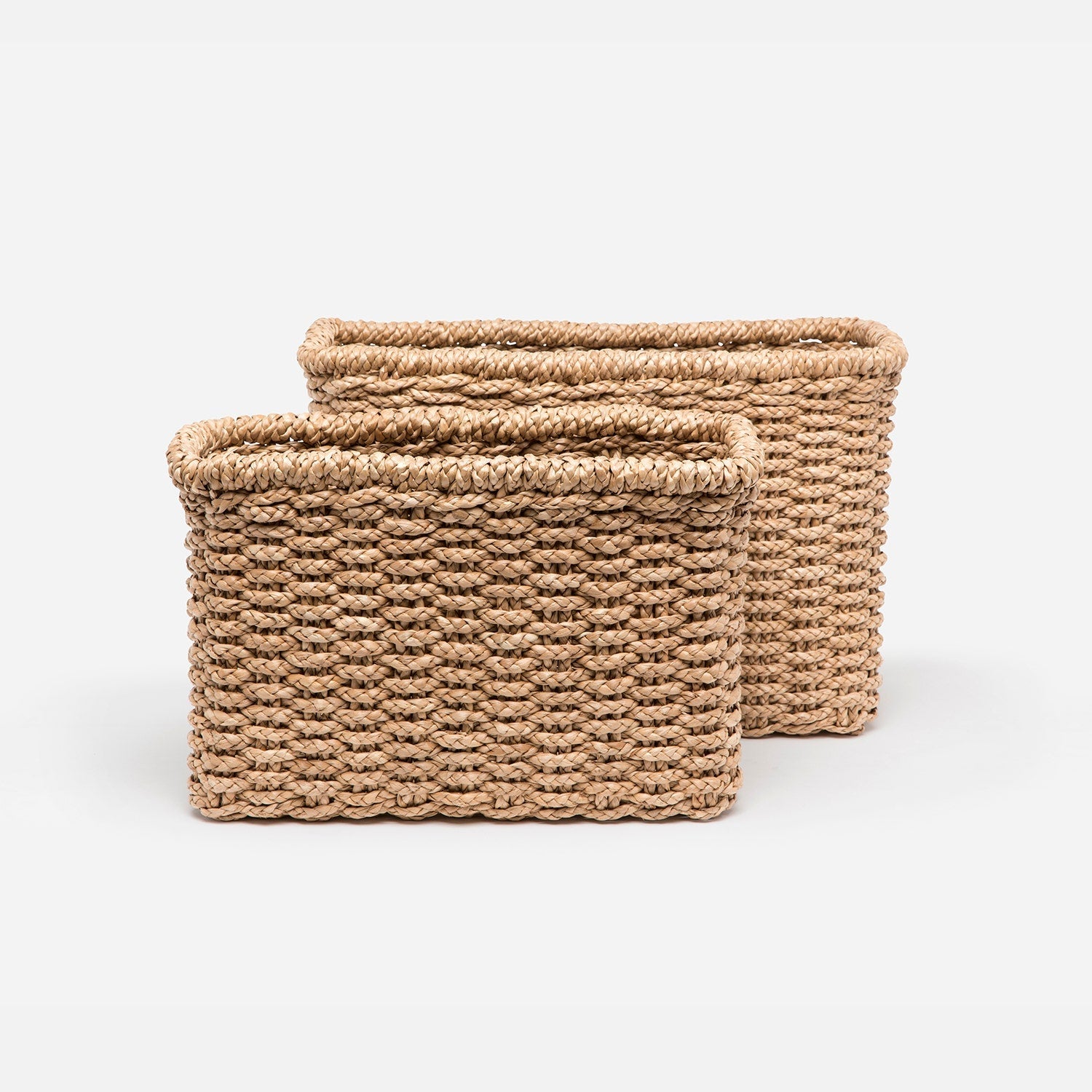 Yuma, 2X2 Braided, Towel Holder, Rectangular, Seagrass, S/2
