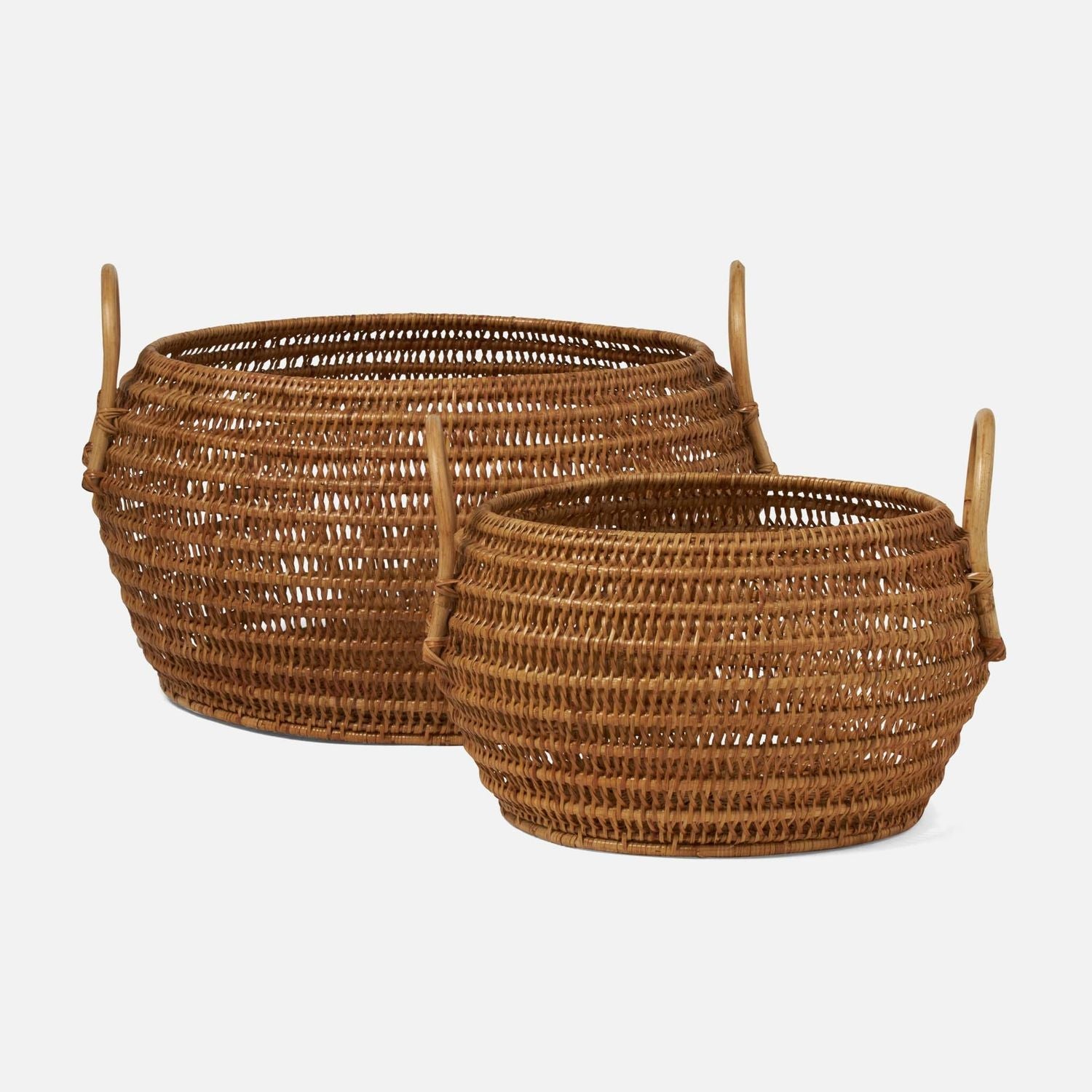 Aneta, Natural, Baskets, Rattan, S/2