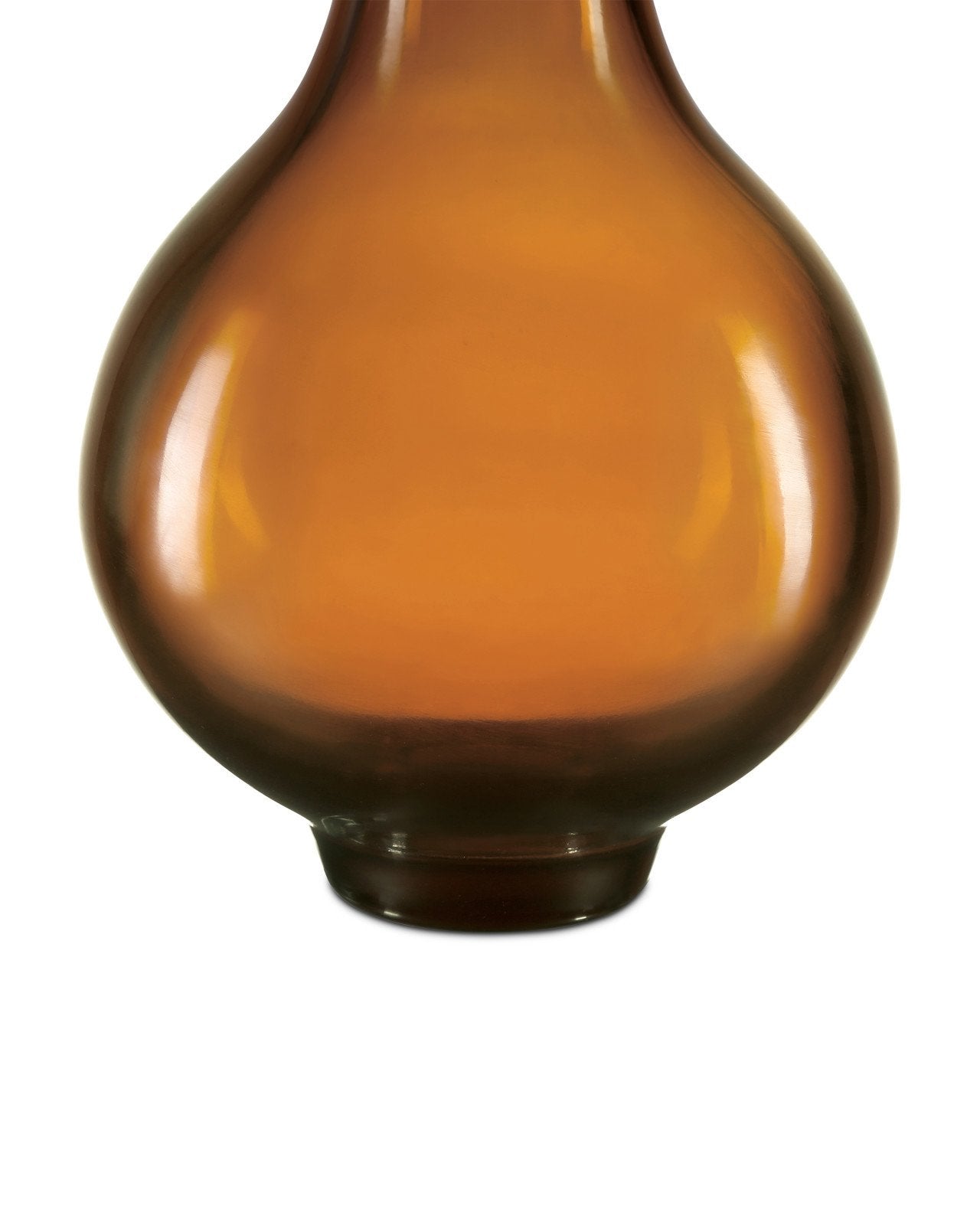 Amber & Gold Peking Long Neck Vase