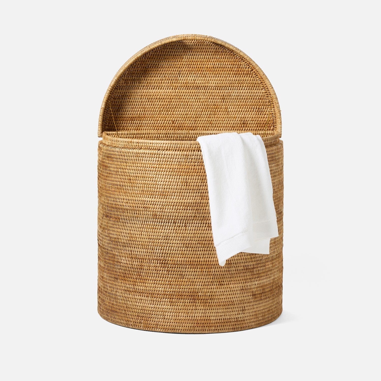Belek, Natural, Half Moon Hamper, Woven Rattan