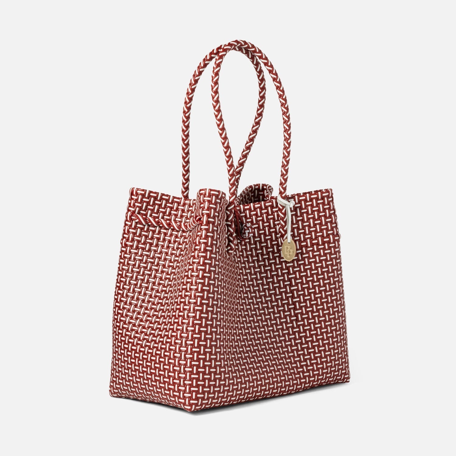 Izmir, Red/White, Shopper Bag, Recycled Plastic