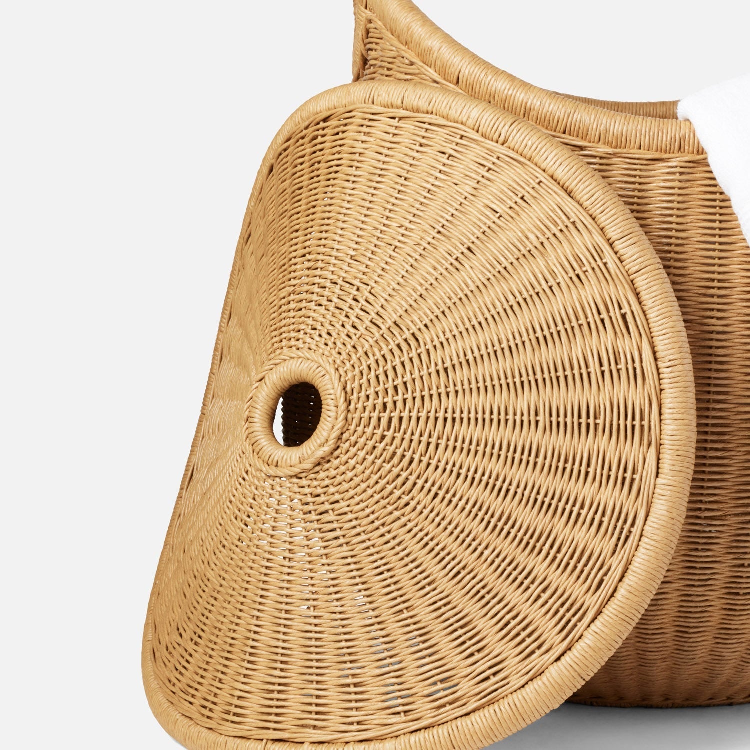 Kigali, Natural, Hamper W/ Lid, Round, Large, Lloyd Loom