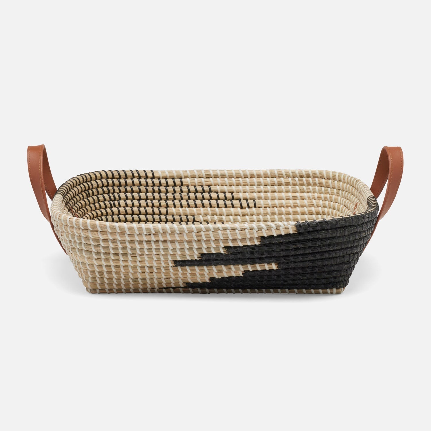 Olinda, Black/Natural, Storage Baskets, Seagrass, Pack/2