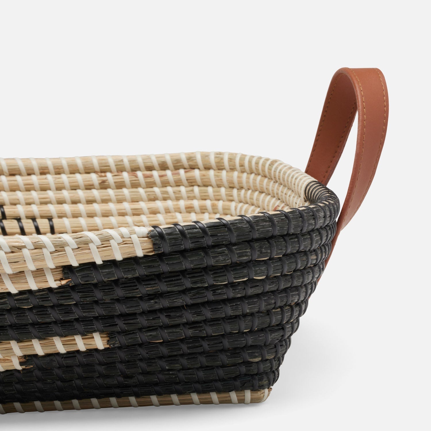 Olinda, Black/Natural, Storage Baskets, Seagrass, Pack/2