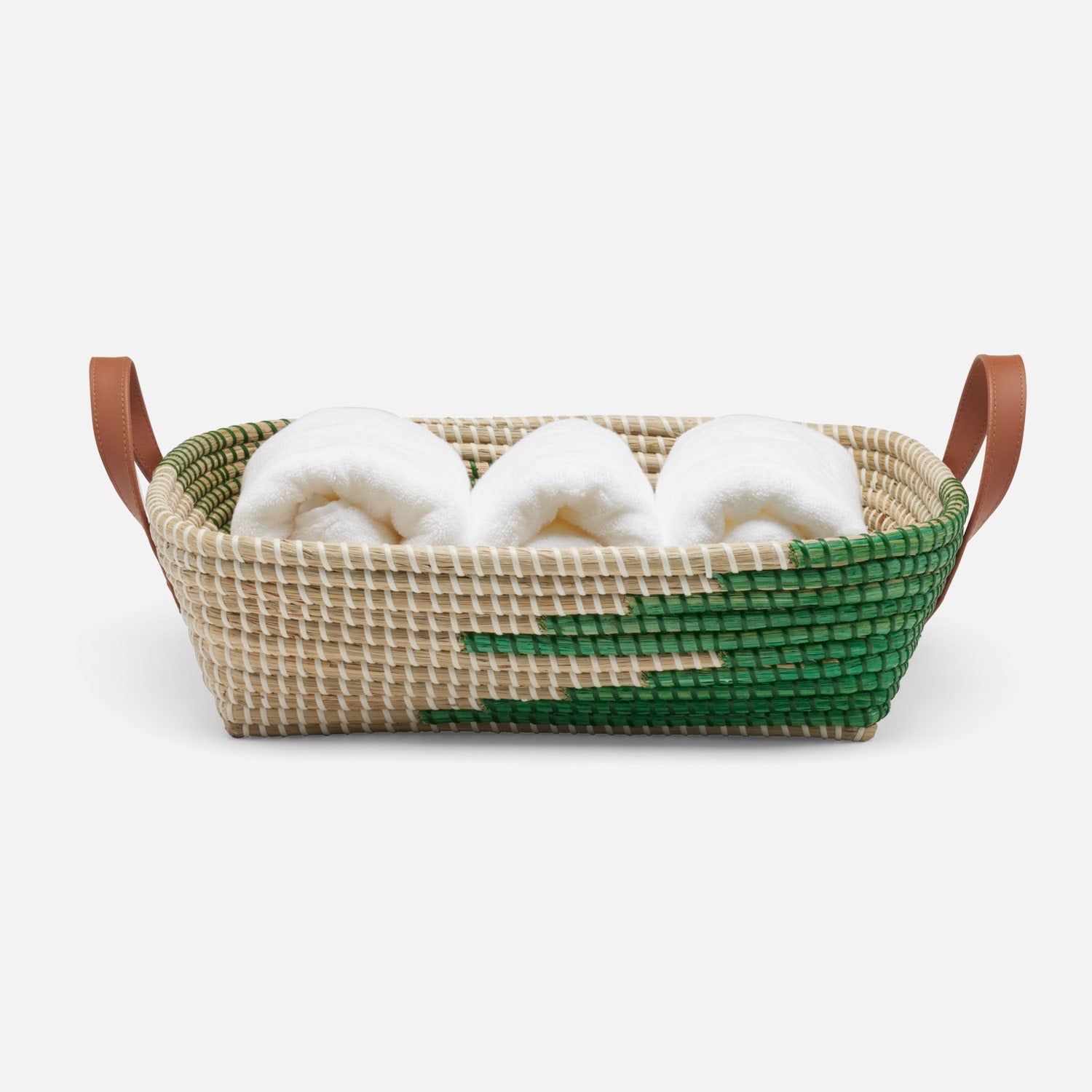 Olinda, Green/Natural, Storage Baskets, Seagrass, Pack/2