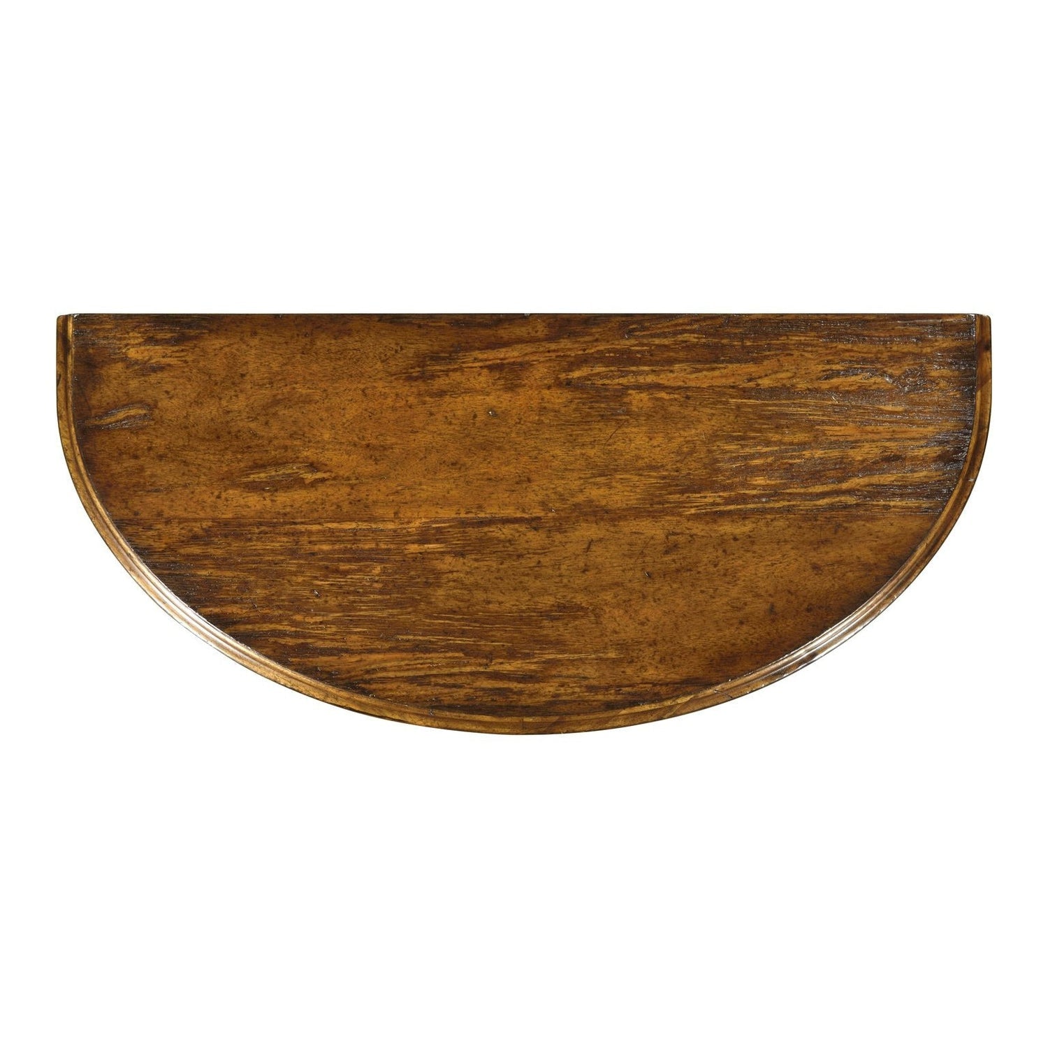 Country Walnut Demilune Console Table-Jonathan Charles-JCHARLES-491162-CFW-Console Tables-5-France and Son
