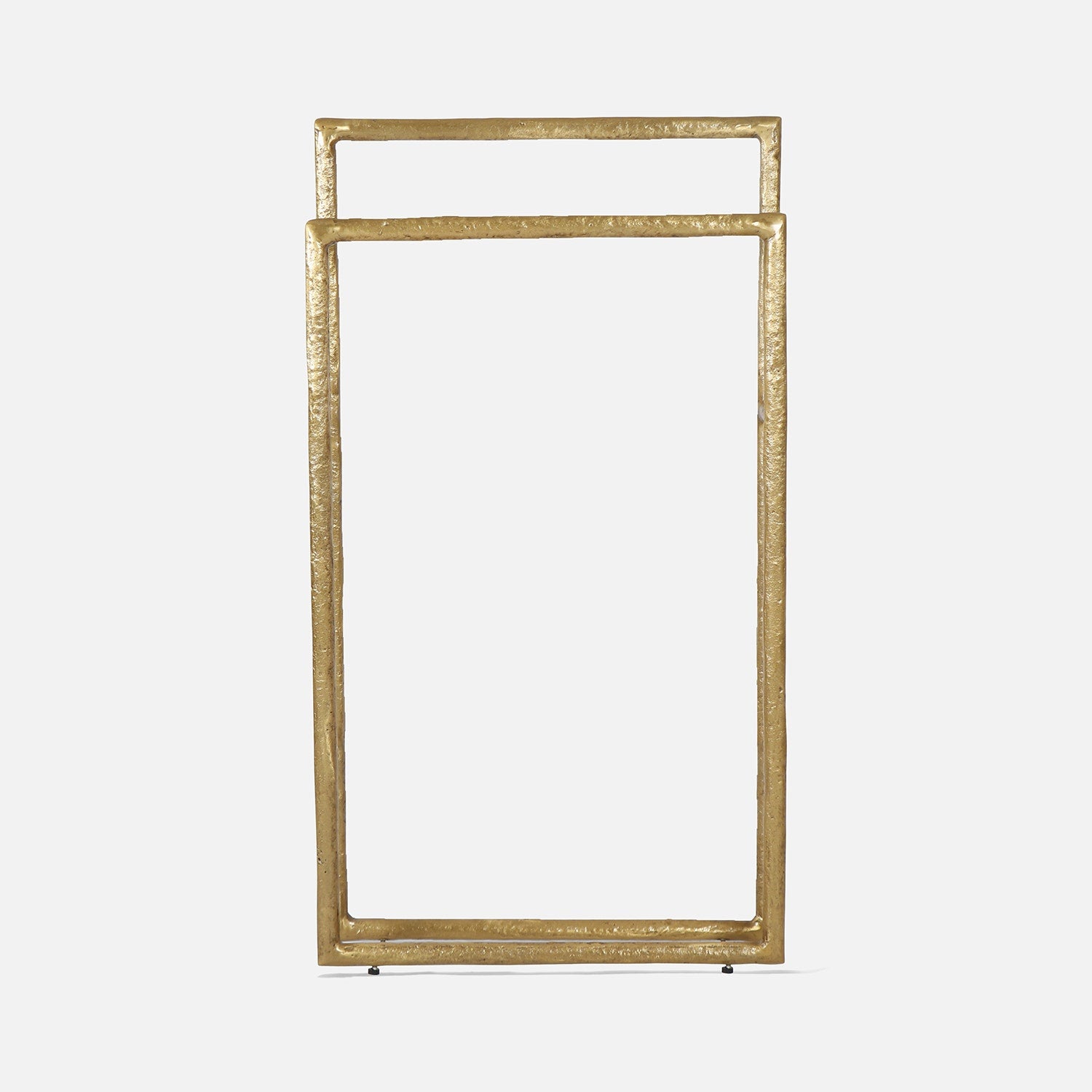 Halsey, Gold, Towel Rack, Freestanding, 20X36", Cast Aluminum