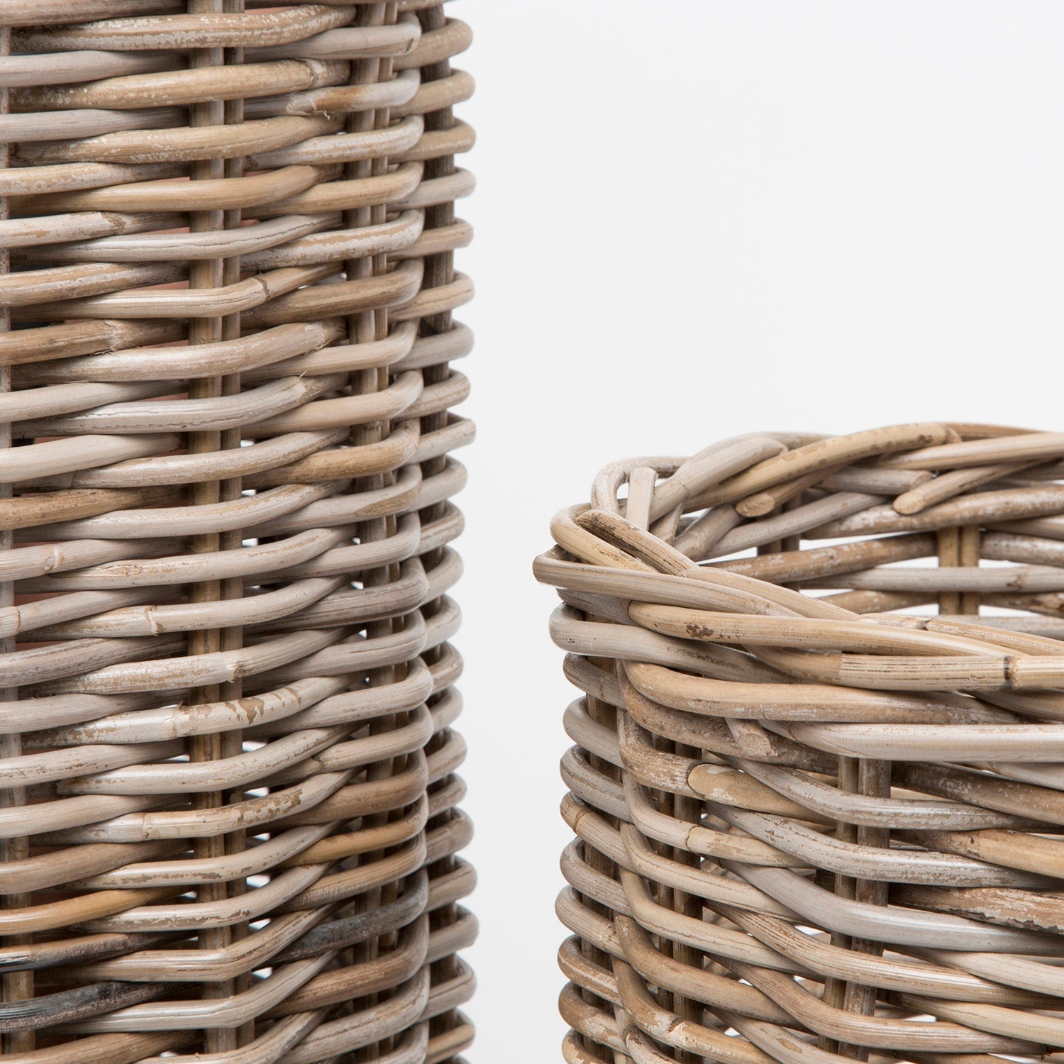 Malta, Mixed Gray, Umbrella Stand, Large, Rattan