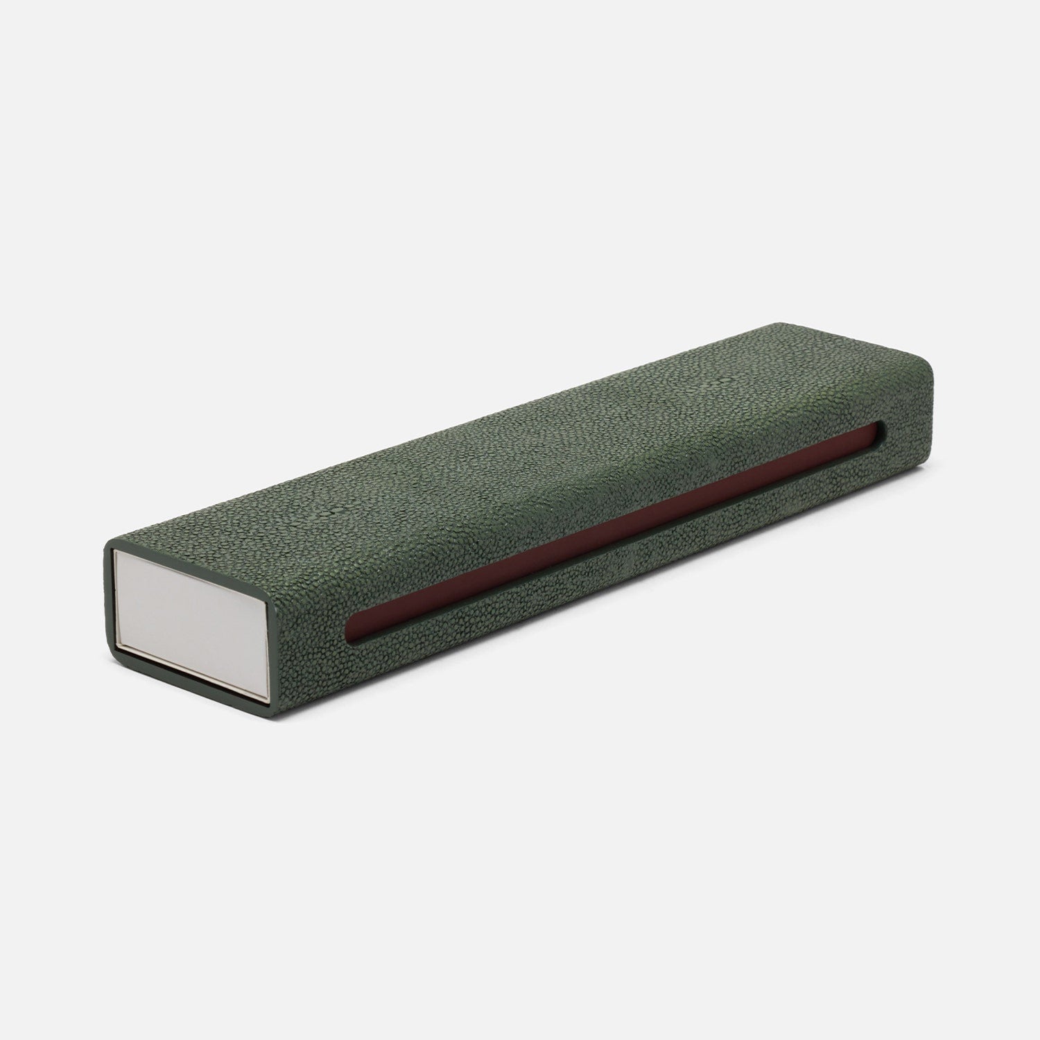 Saugus, Juniper, Match Box And Sleeve, Xlong, Faux Shagreen