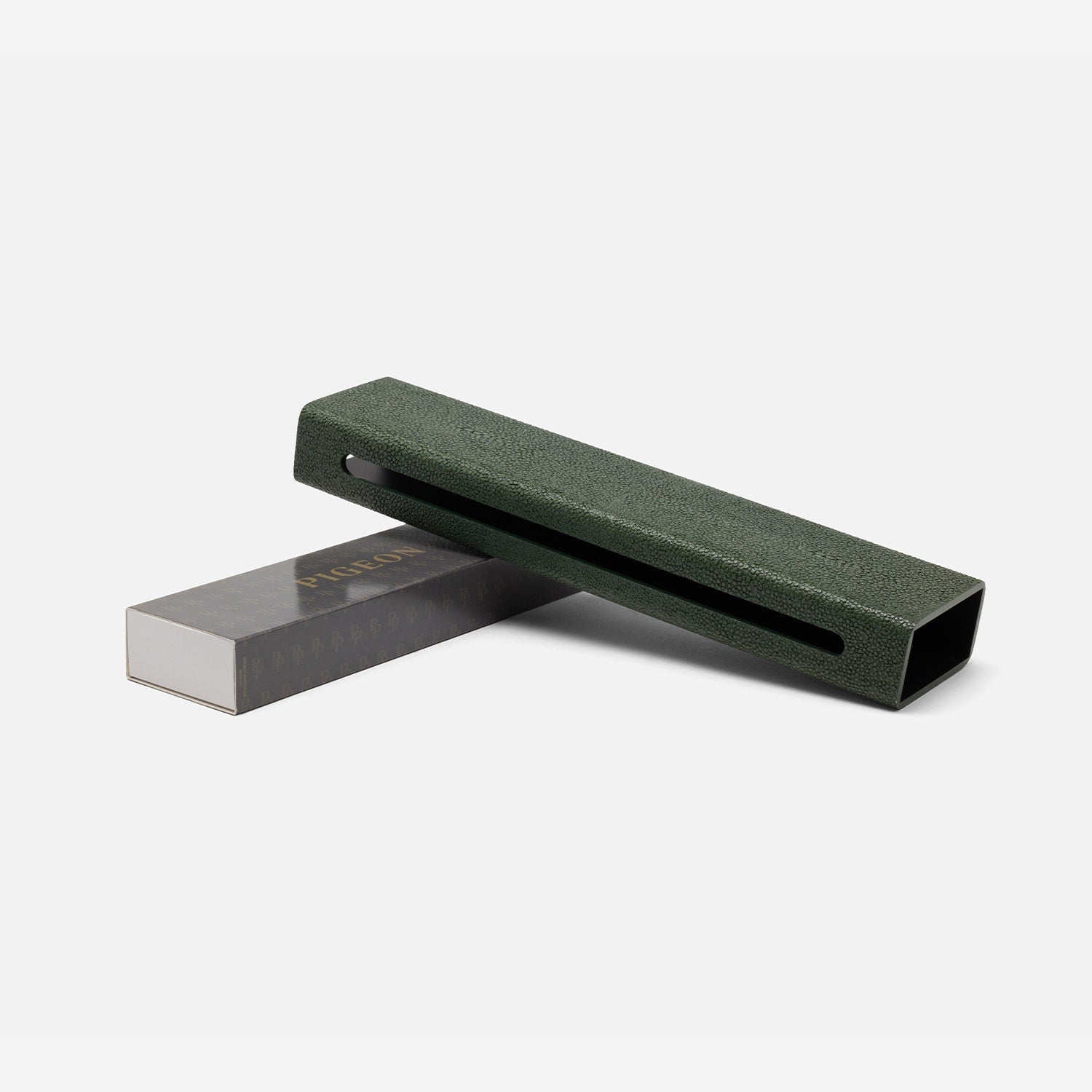 Saugus, Juniper, Match Box And Sleeve, Xlong, Faux Shagreen