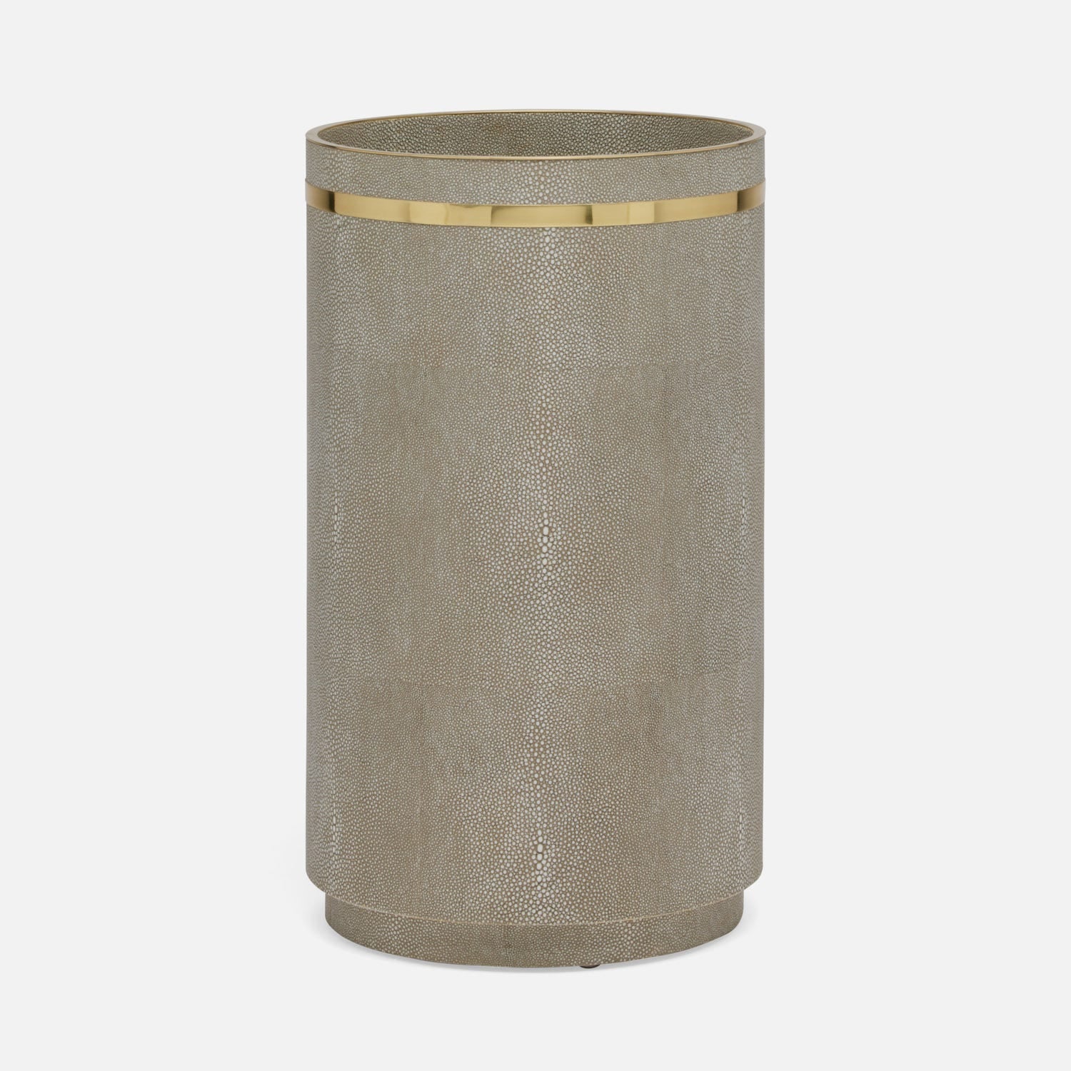 Dorval, Sand, Umbrella Stand Faux Shagreen
