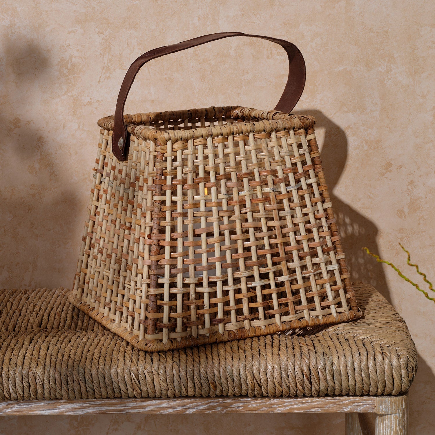 Inola, Natural, Hurricane, Small, Rattan/Bamboo, Pack/2