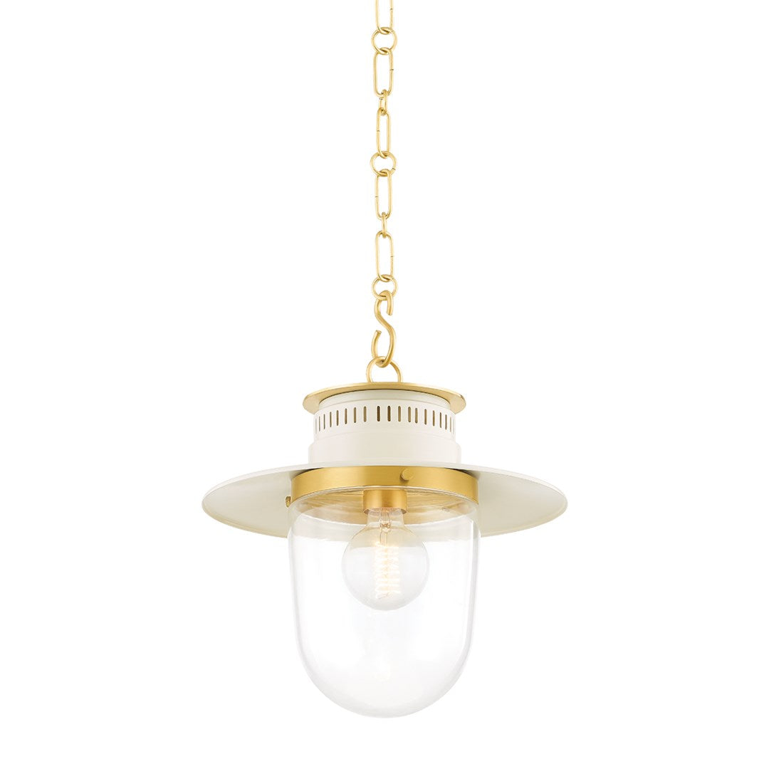 Nori - 1 Light Pendant Small-Mitzi-HVL-H773701S-AGB/SCR-Pendants-1-France and Son