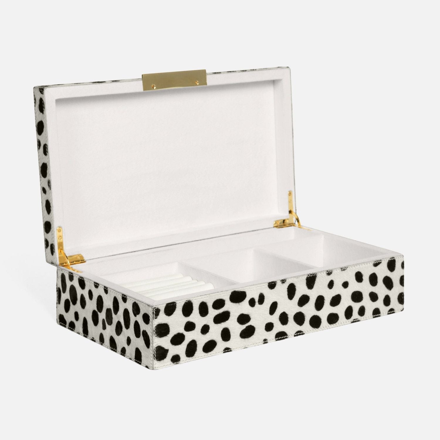 Malmo, Dalmatian Print, Jewelry Box, Large, Hair-On Hide