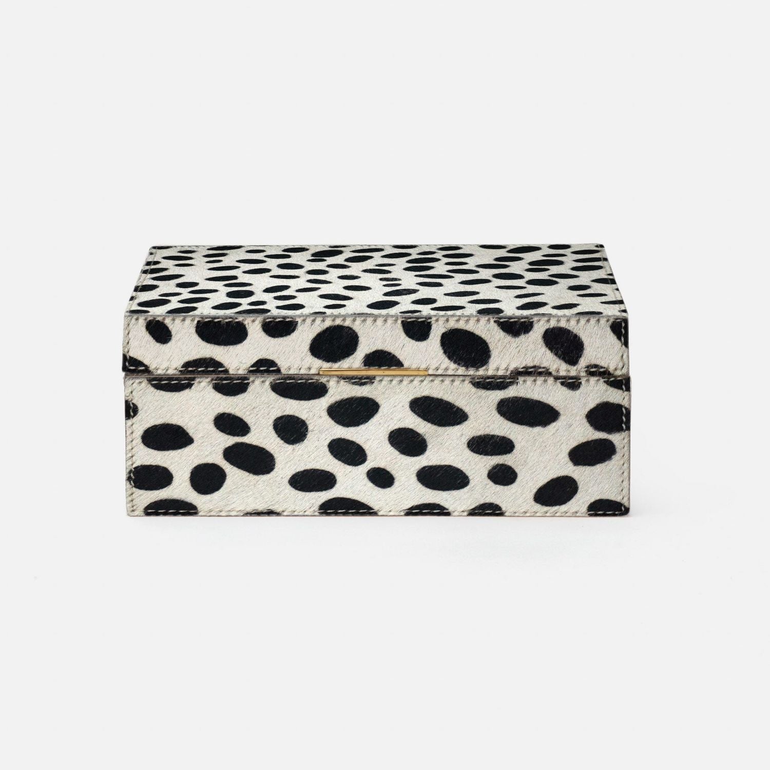 Malmo, Dalmatian Print, Jewelry Box, Medium, Hair-On Hide