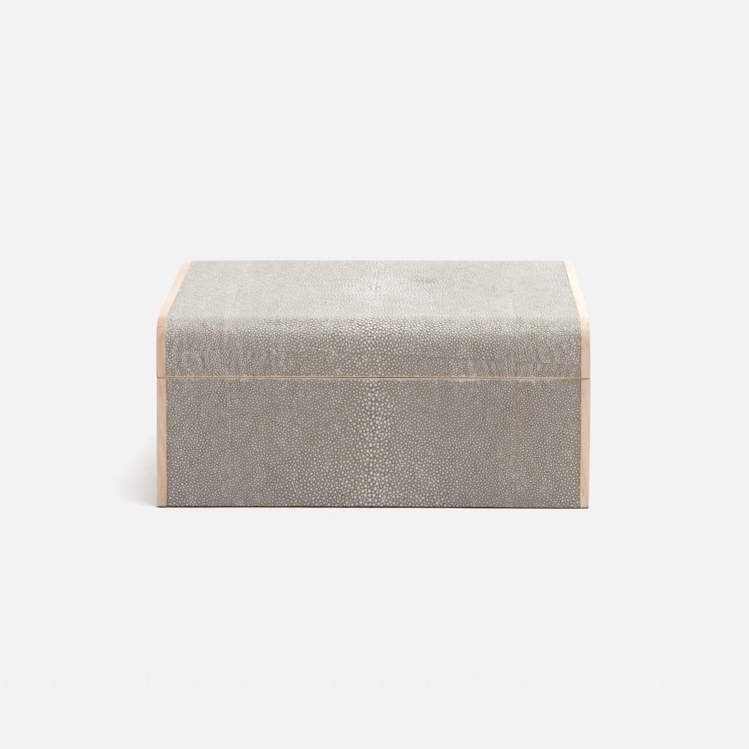 Rennes, Sand, Jewelry Box, Medium, Realistic Faux Shagreen
