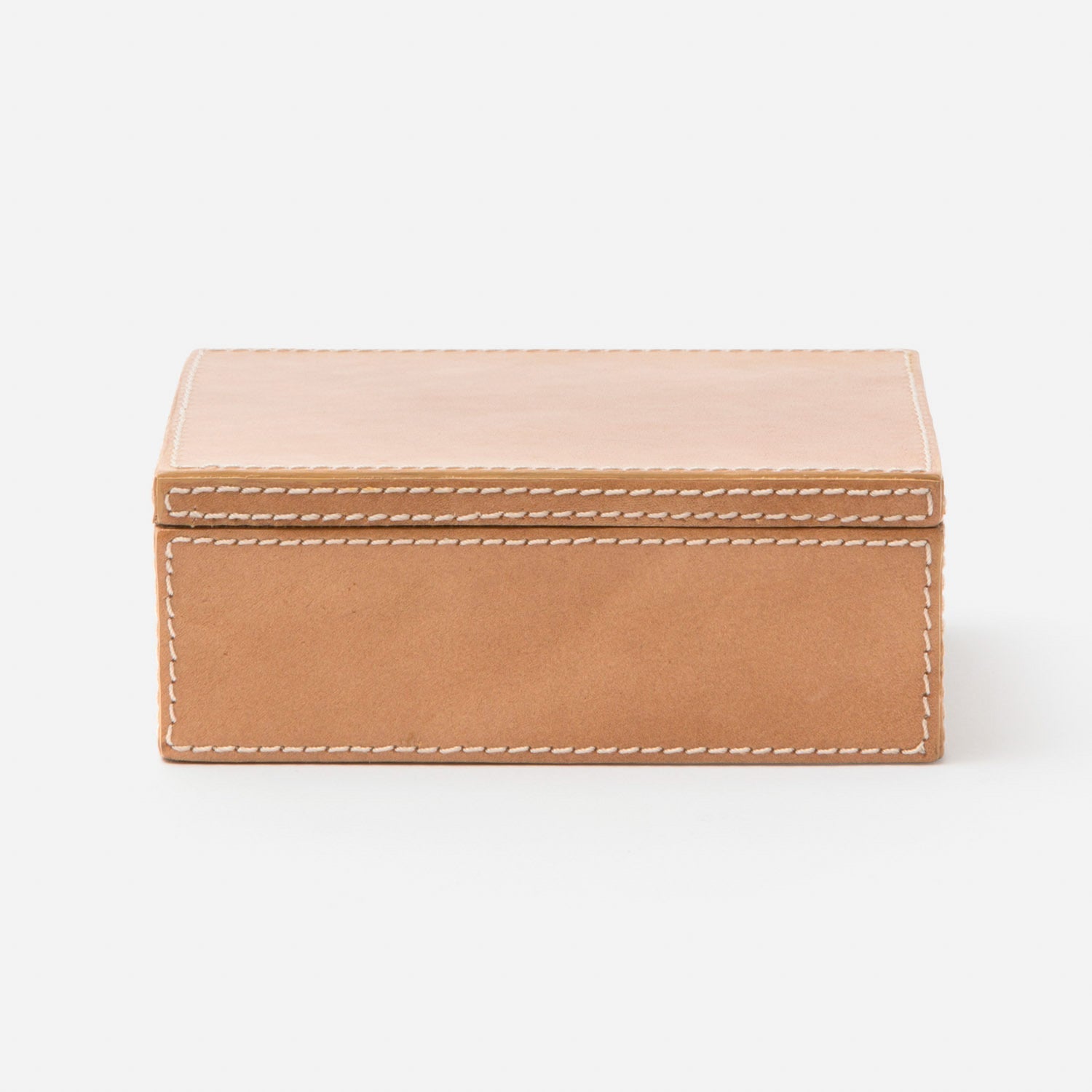Selby, Aged Camel, Accent Box, Small, Full-Grain Leather, Pack/2