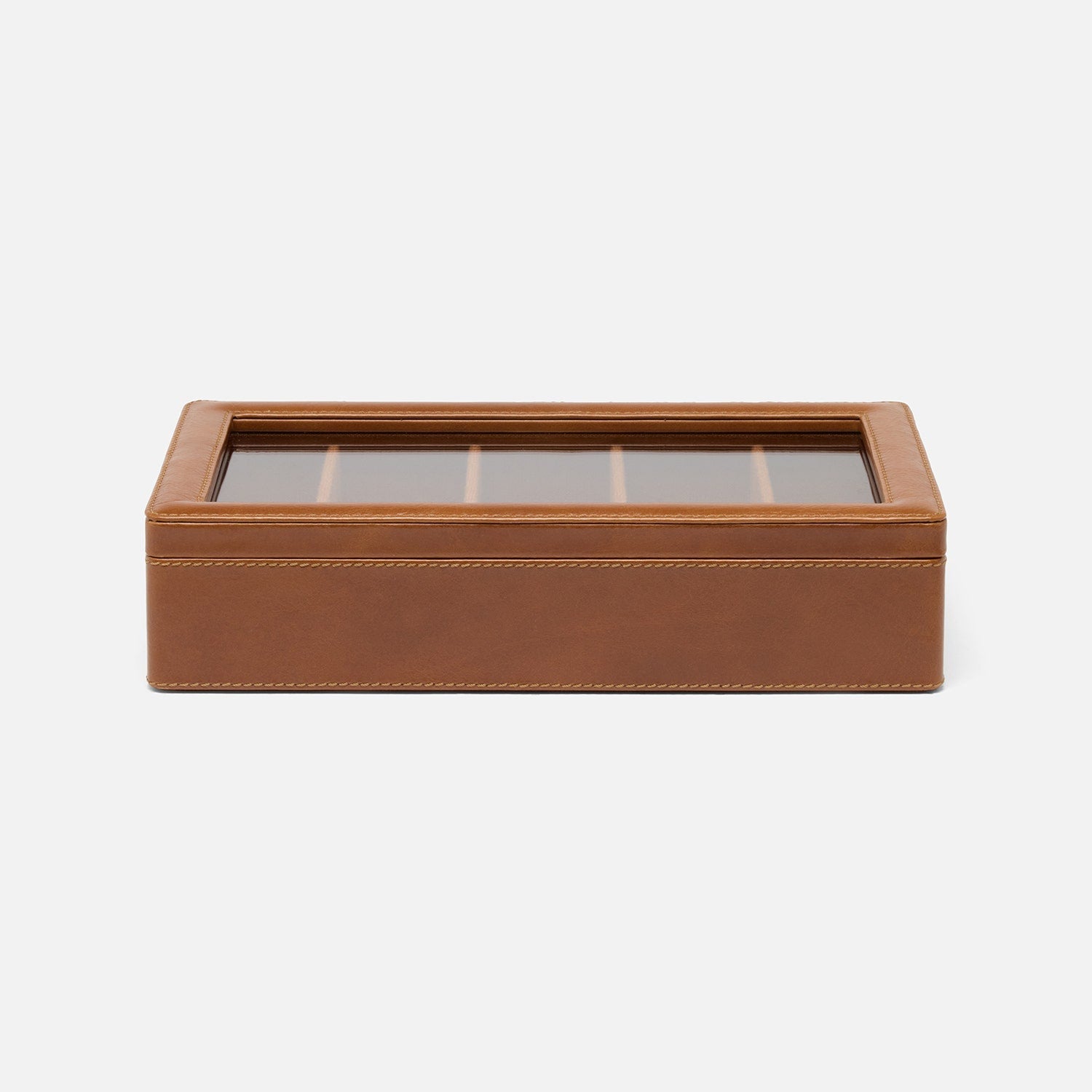 Vercelli, Saddle, Eyewear Organizer Case, Full-Grain Leather