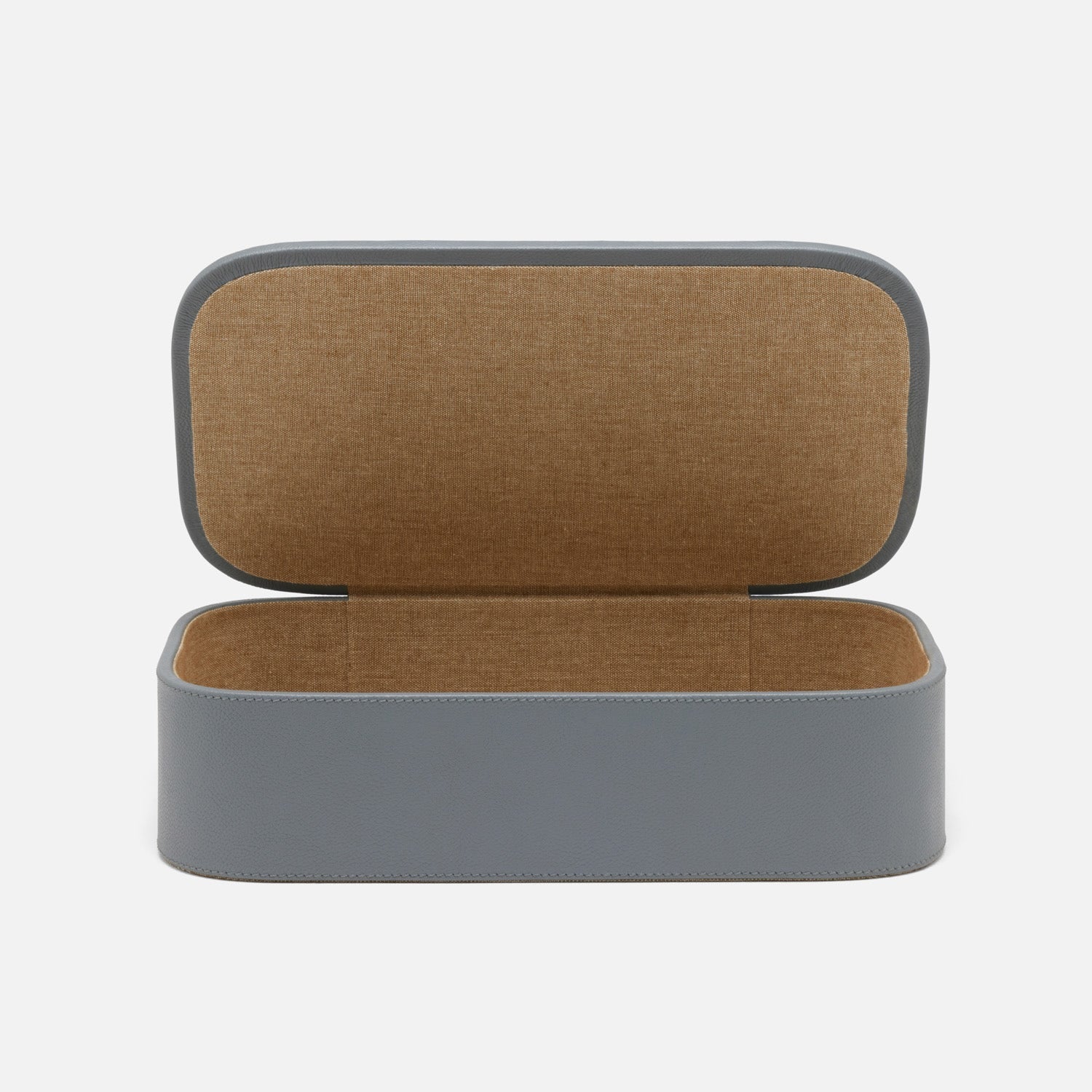 Dozza, Dark Gray, Accent Box, Xlarge, Full-Grain Leather, Pack/2