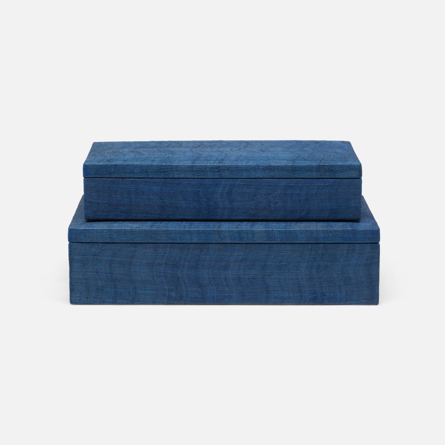 Zamora, Navy , Boxes, Rectangle, Silken Abaca, S/2