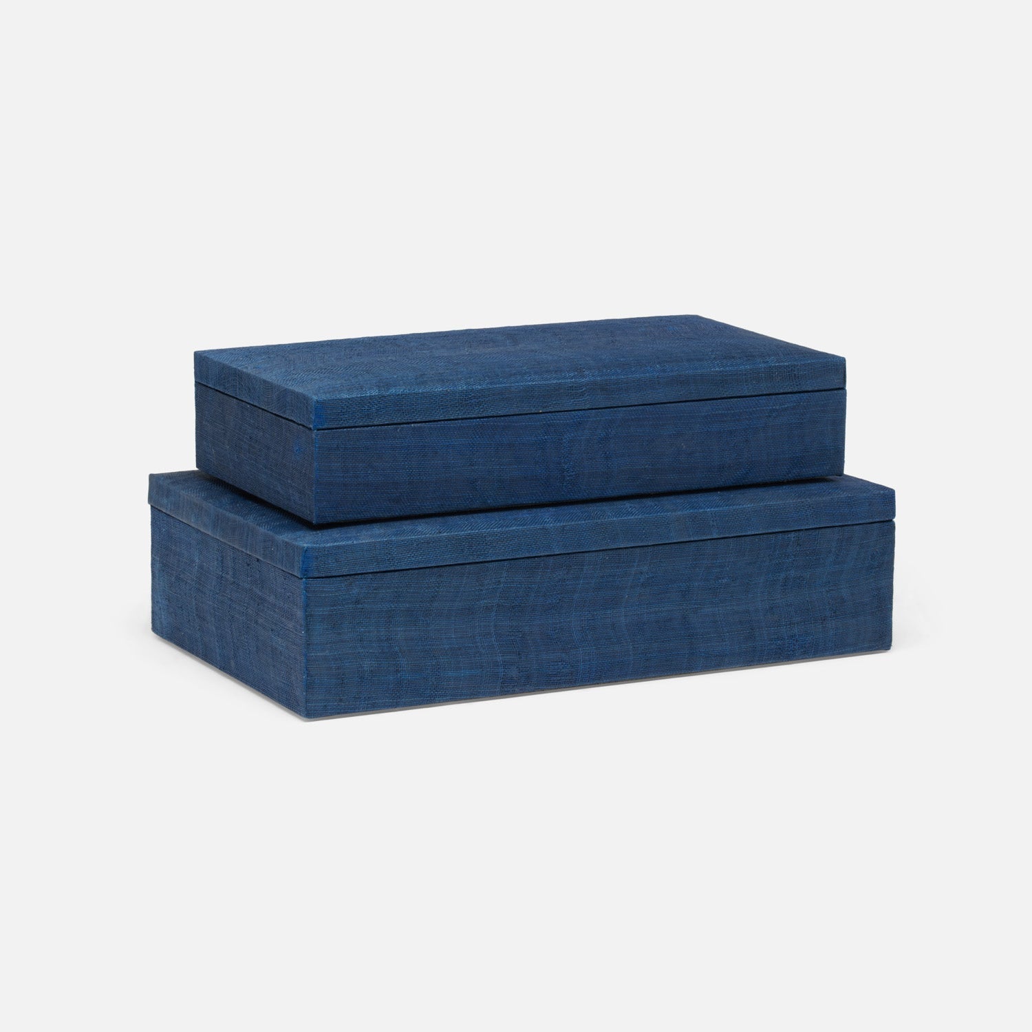 Zamora, Navy , Boxes, Rectangle, Silken Abaca, S/2