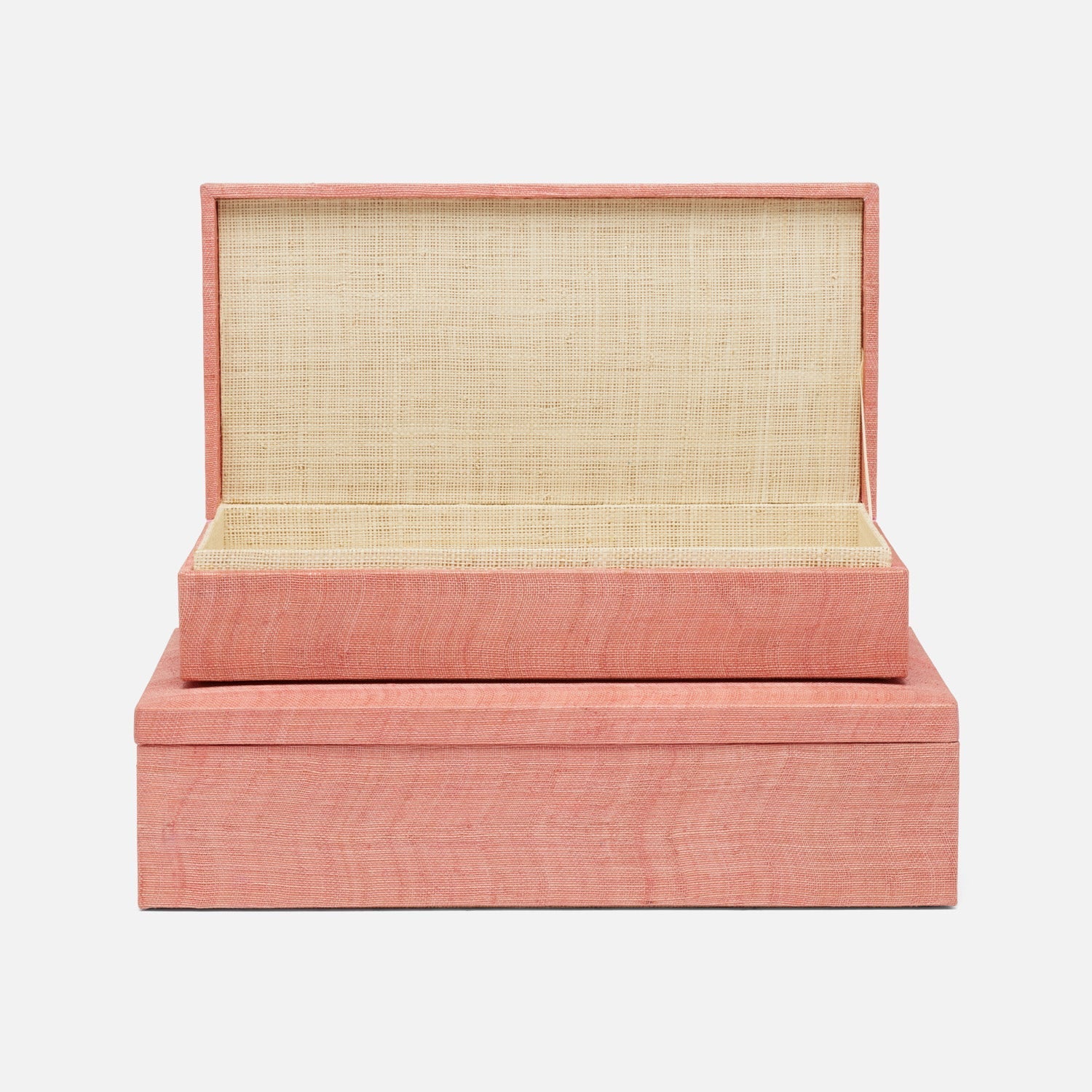 Zamora, Vintage Rose, Boxes, Rectangle, Silken Abaca, S/2
