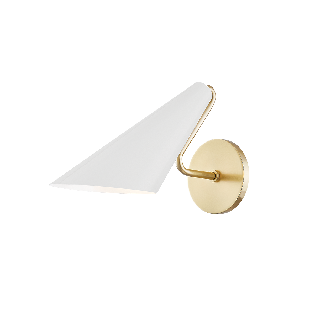 Talia 1 Light Wall Sconce-Mitzi-HVL-H399101-AGB/DG-Outdoor Wall SconcesAged Brass / Dove Gray Combo-1-France and Son