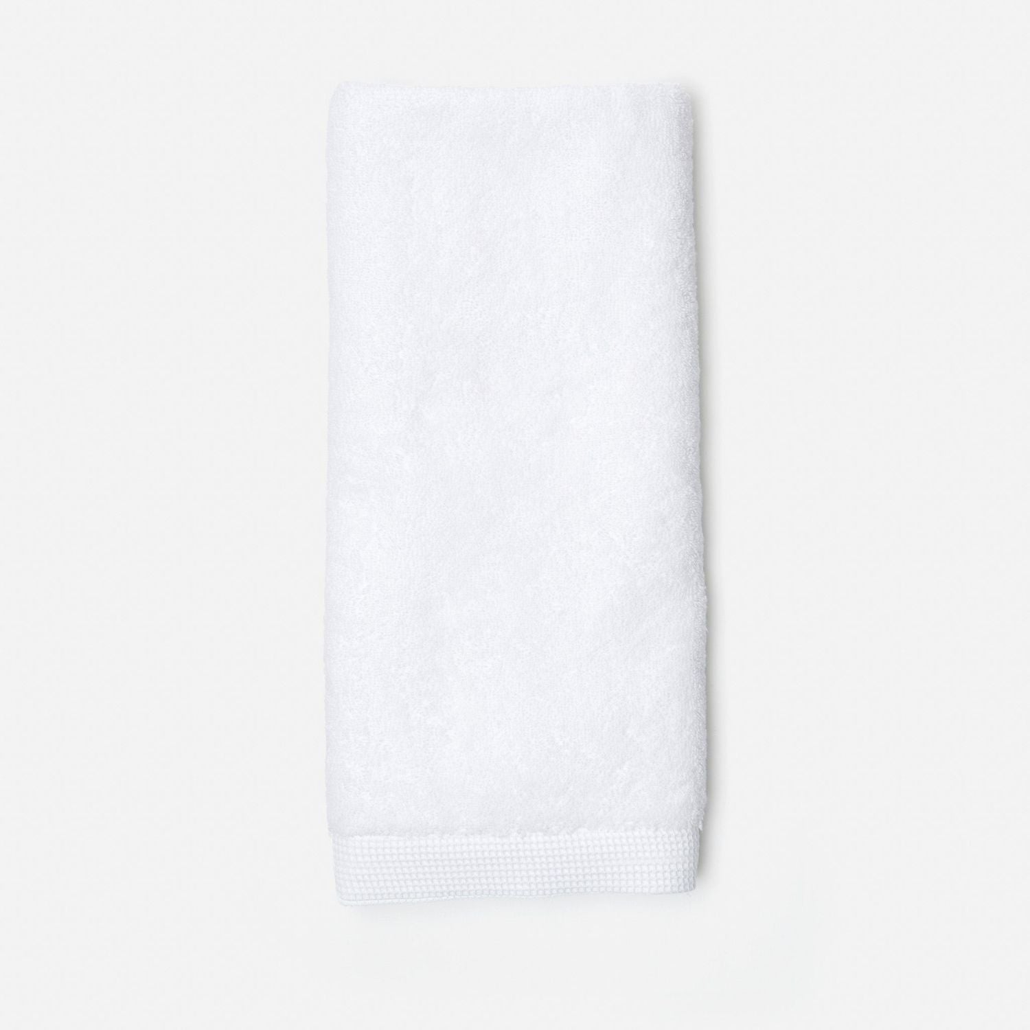 Geneva, White Hand Towel, 30"Lx20"W, 100% Cotton, 650 Gsm