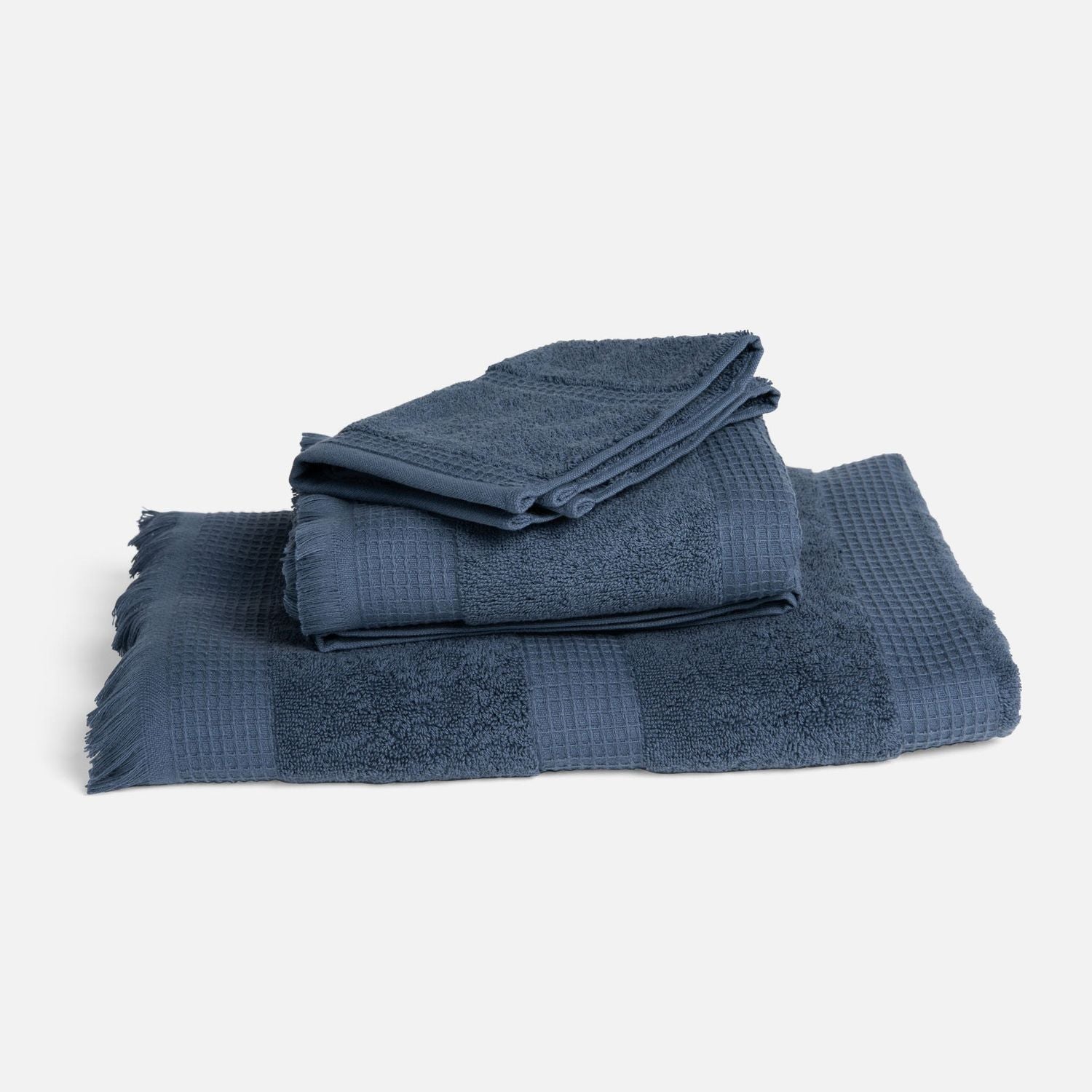 Annecy, Blue Hand Towel, 30"Lx20"W,100% Cotton, 550 Gsm