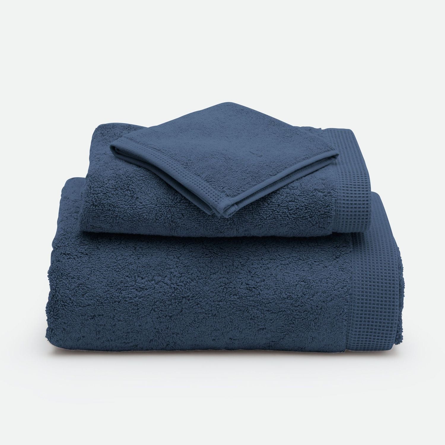 Geneva, Blue Hand Towel, 30"Lx20"W, 100% Cotton, 650 Gsm