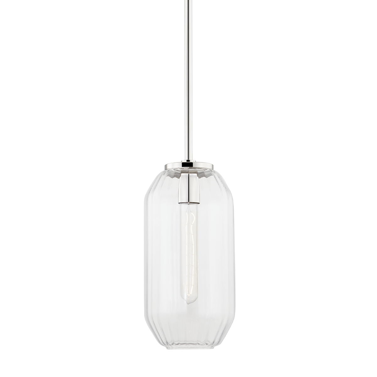 Bennett 1 Light Pendant-Hudson Valley-HVL-1508-PN-PendantsPolished Nickel-2-France and Son