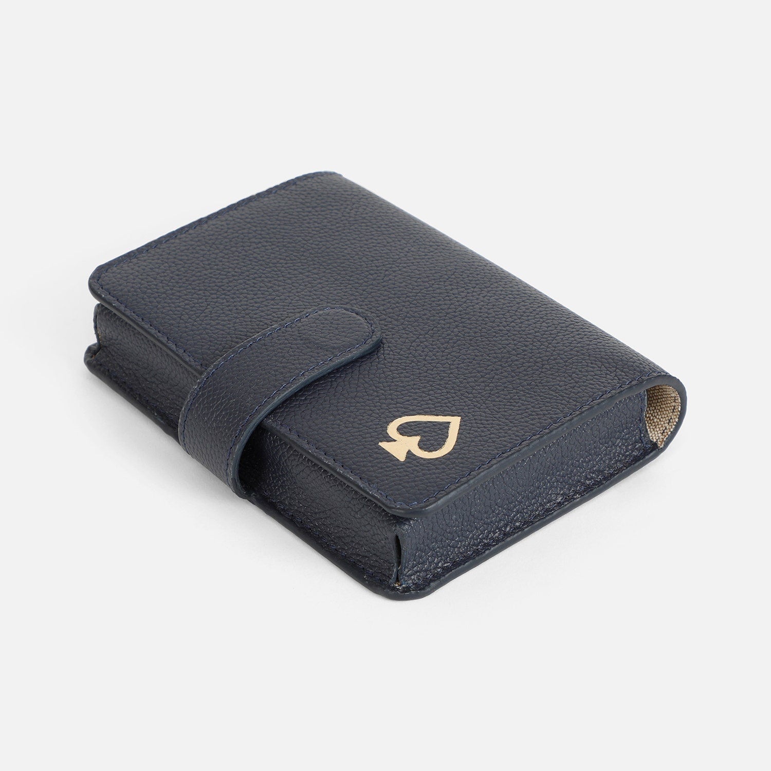 Avalon, Navy, Travel Card Game Set, Full-Grain Leather