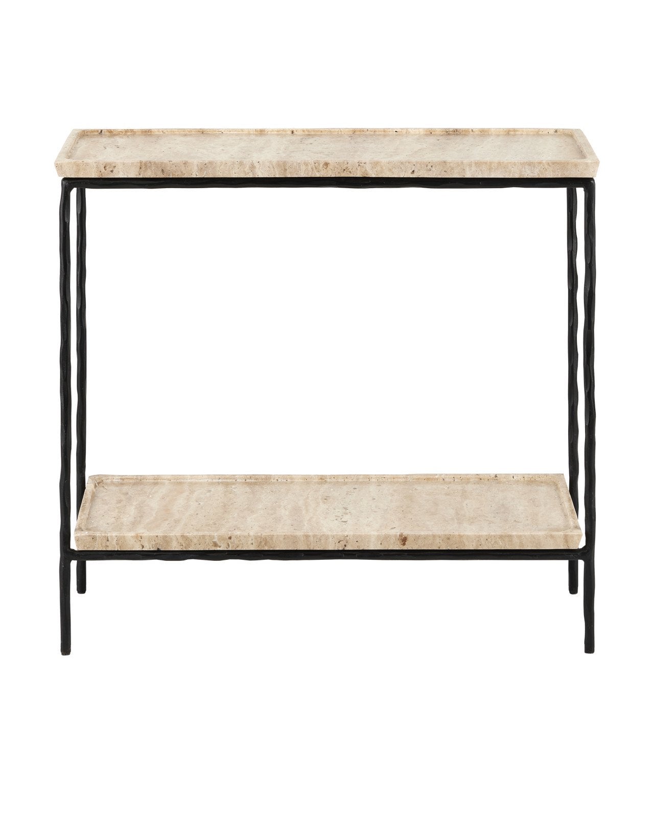 Boyles Travertine Side Table