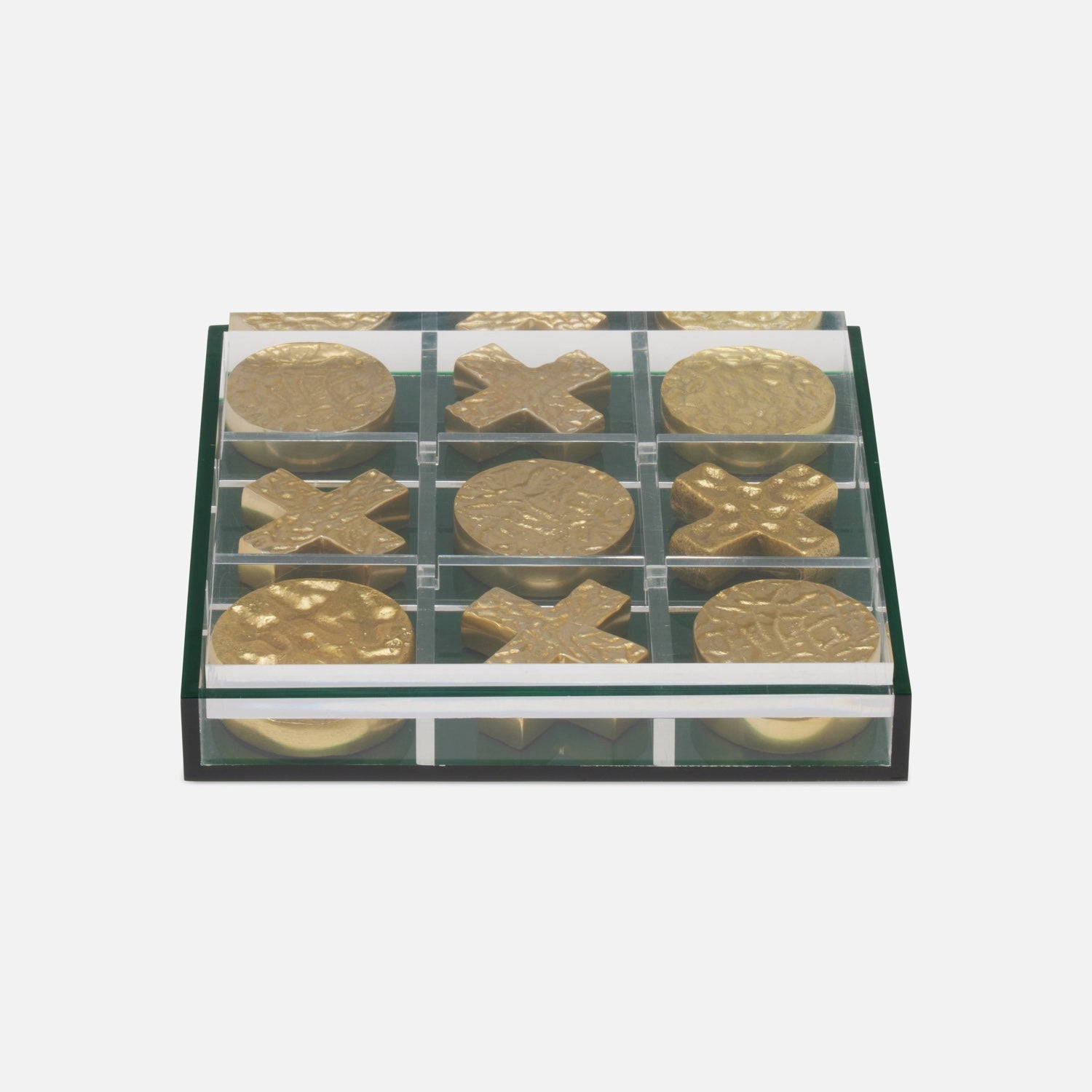 Alzey, Clear/Green, Tic Tac Toe Set, Acrylic