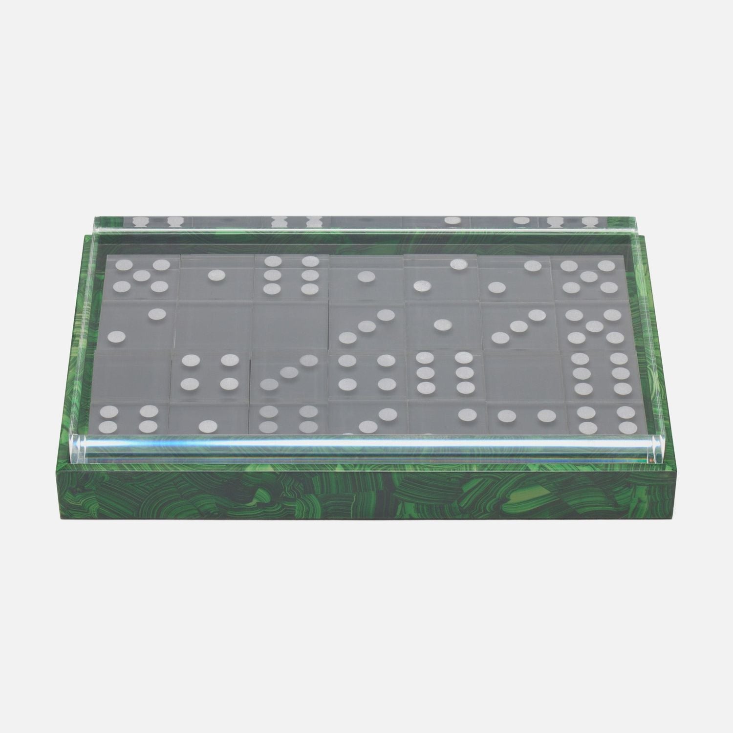 Barrington, Faux Malachite, Domino Box Set, Oversized