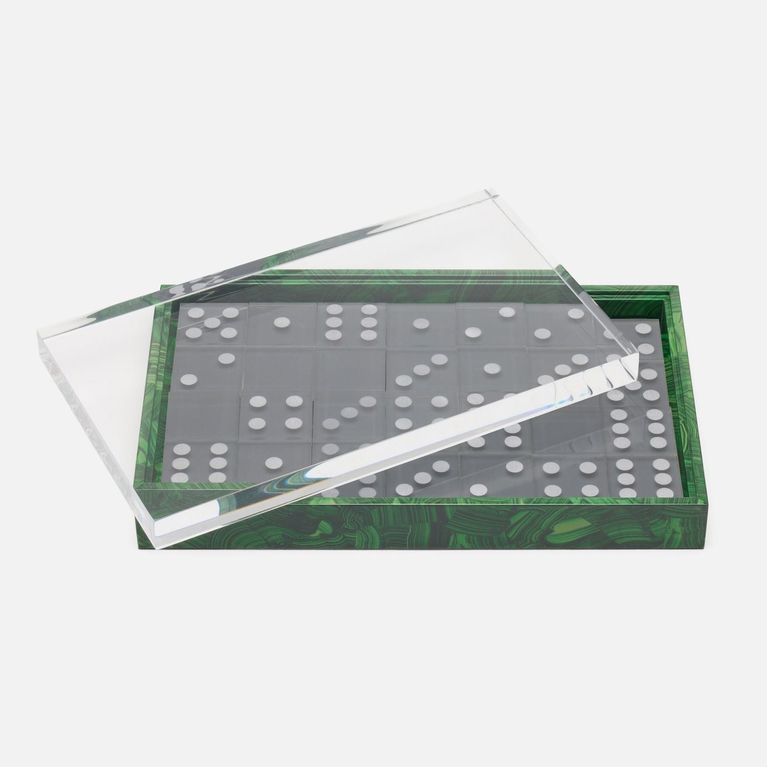 Barrington, Faux Malachite, Domino Box Set, Oversized