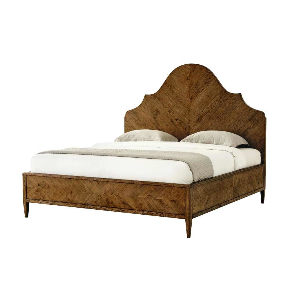 Nova California King Bed-Theodore Alexander-THEO-TAS84023.C254-BedsDark Brown-2-France and Son