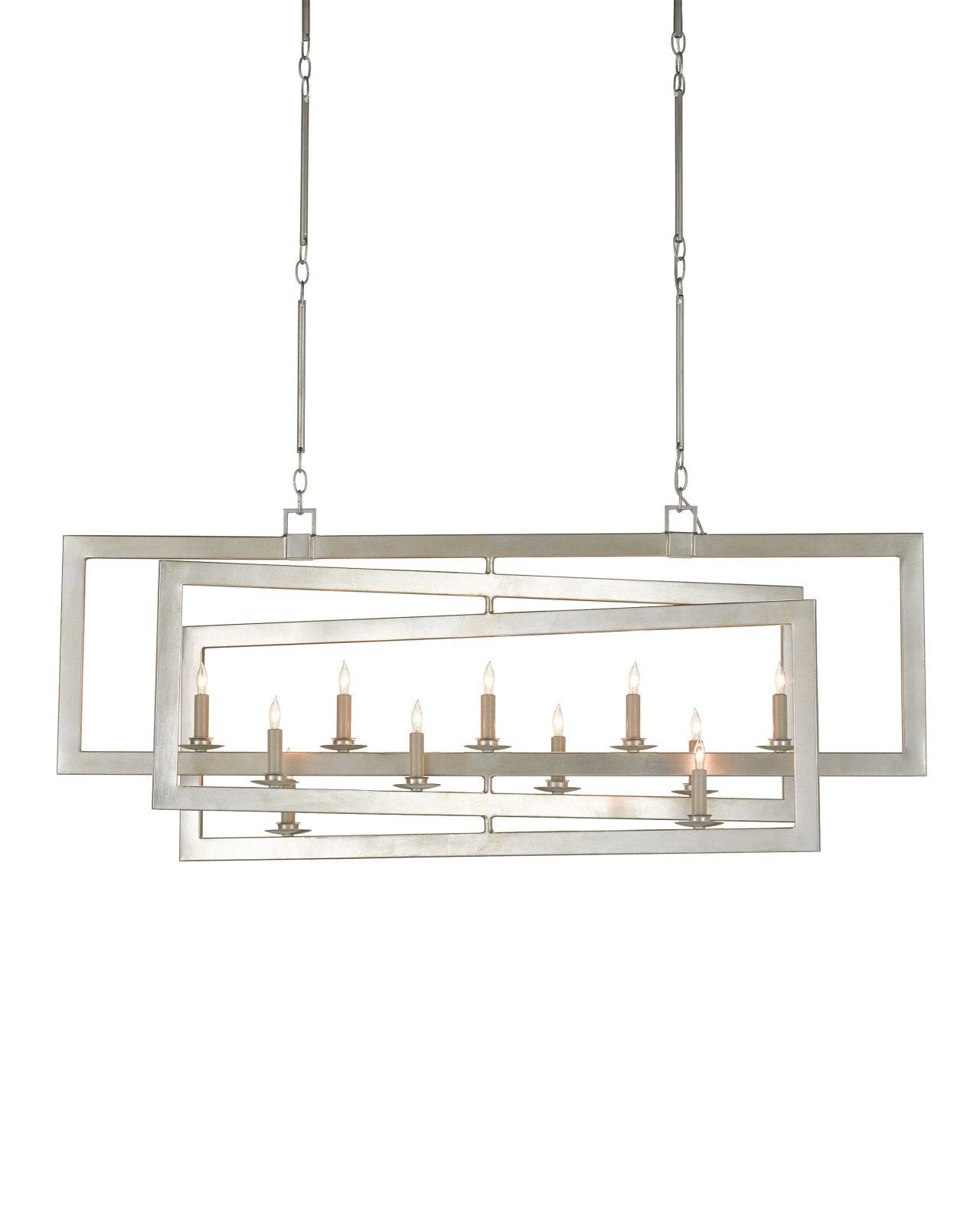 Middleton Silver Rectangular Chandelier