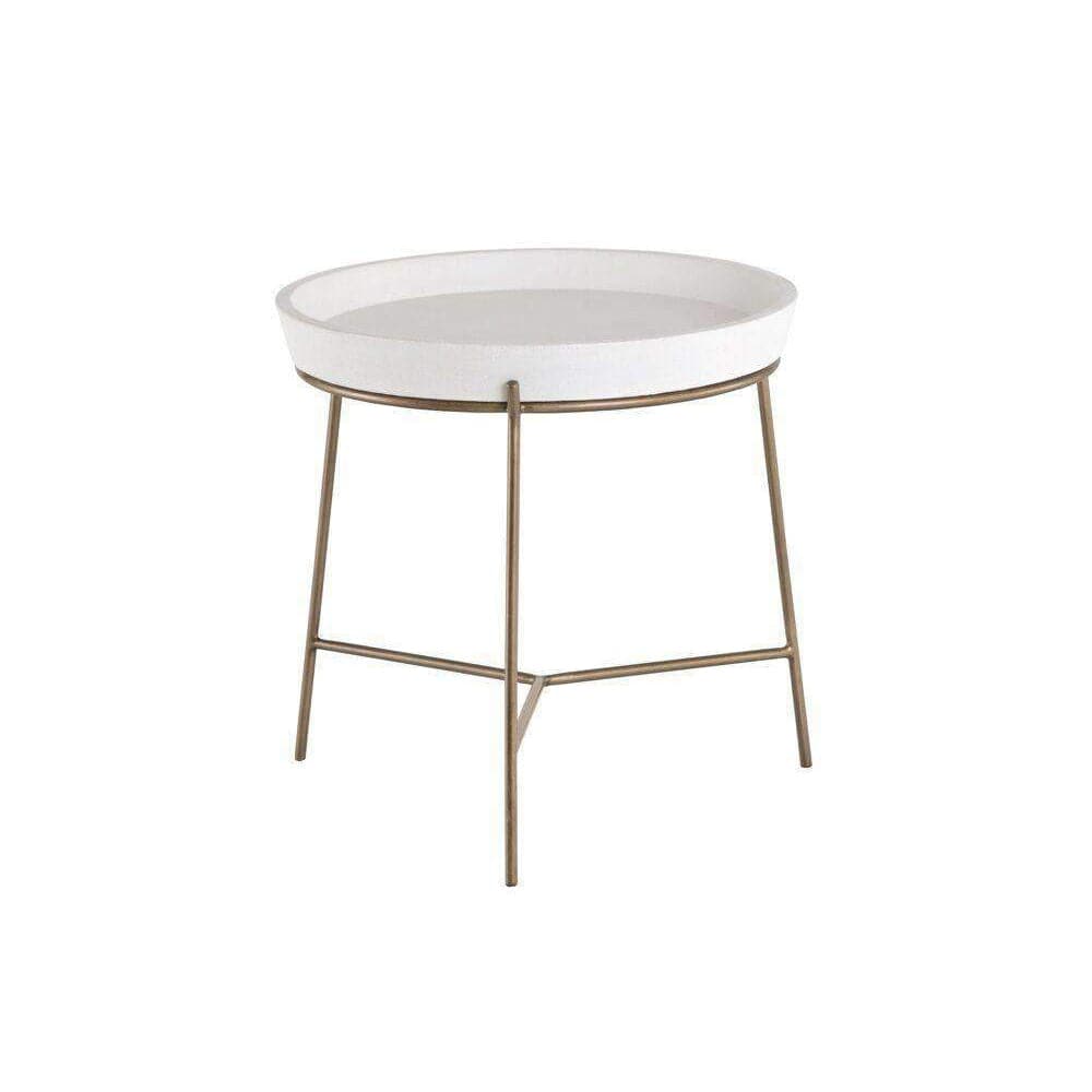 Remy End Table-Sunpan-SUNPAN-103332-Side TablesWhite-1-France and Son