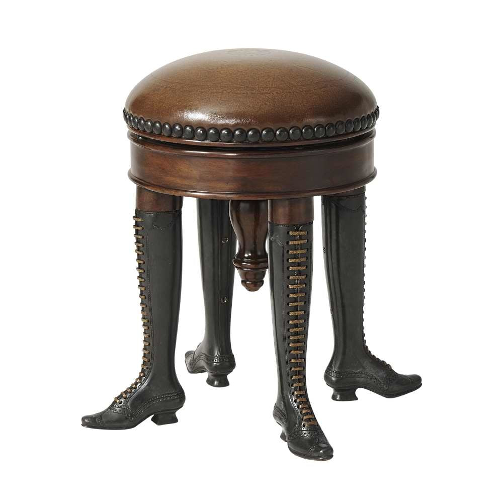 Curious Stool-Theodore Alexander-THEO-4421-001.2AAJ-Stools & Ottomans-1-France and Son