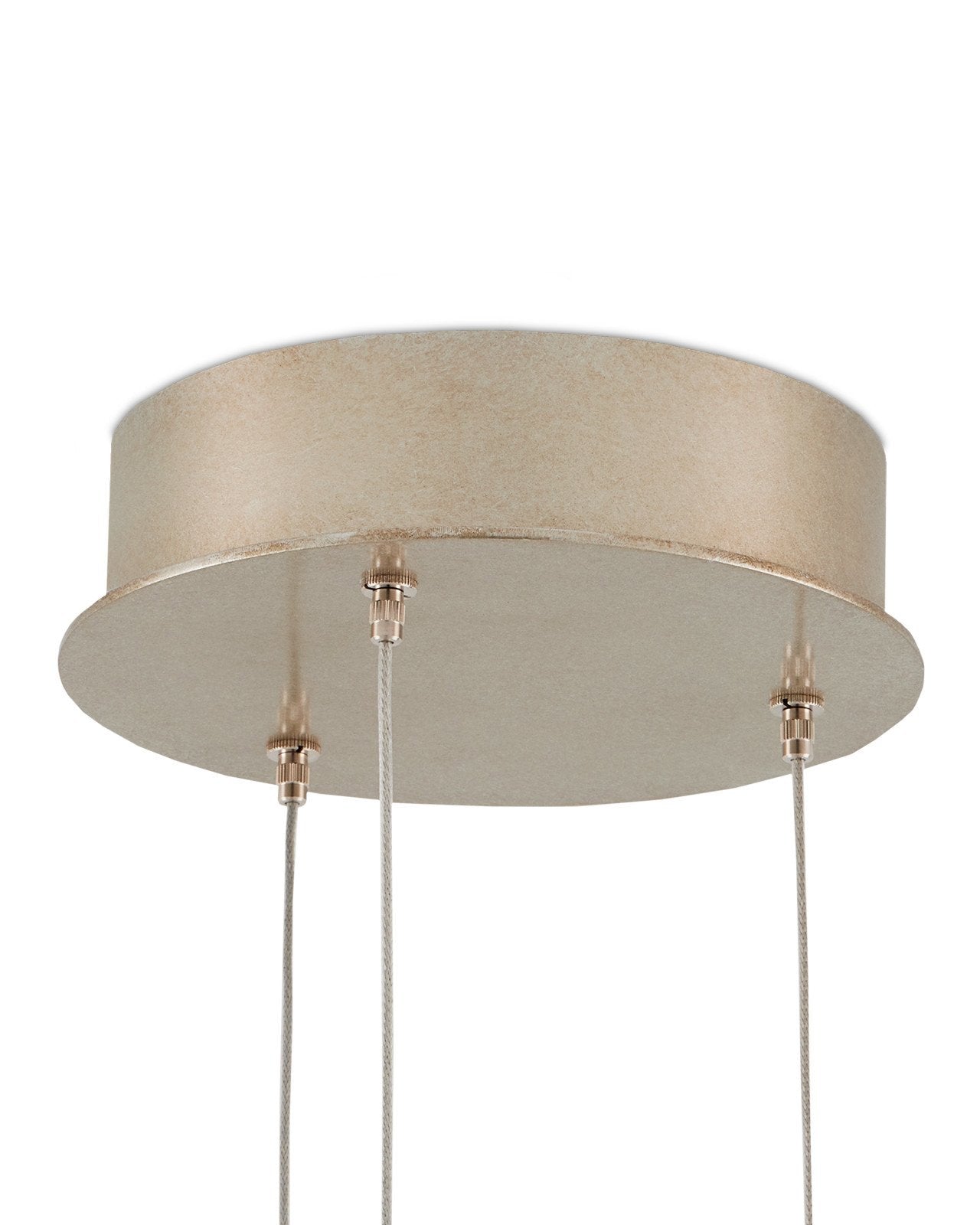 Piero White 3-Light Round Multi-Drop Pendant
