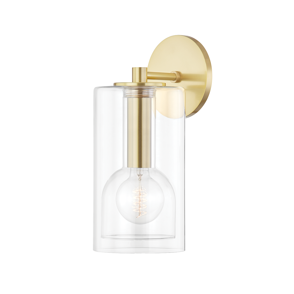 Belinda 1 Light Wall Sconce-Mitzi-HVL-H415101A-AGB-Outdoor Wall SconcesAged Brass-6"-1-France and Son