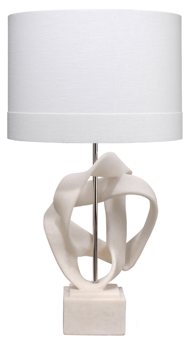 Intertwined Table Lamp-Jamie Young-JAMIEYO-9INTERTWINWH-Table LampsWhite Polyresin-2-France and Son