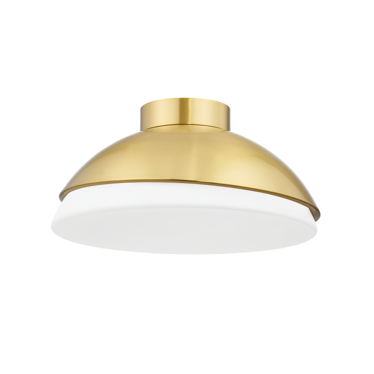 Morse 2 Light Flush Mount-Hudson Valley-HVL-6815-AGB-Flush MountsAged Brass-1-France and Son